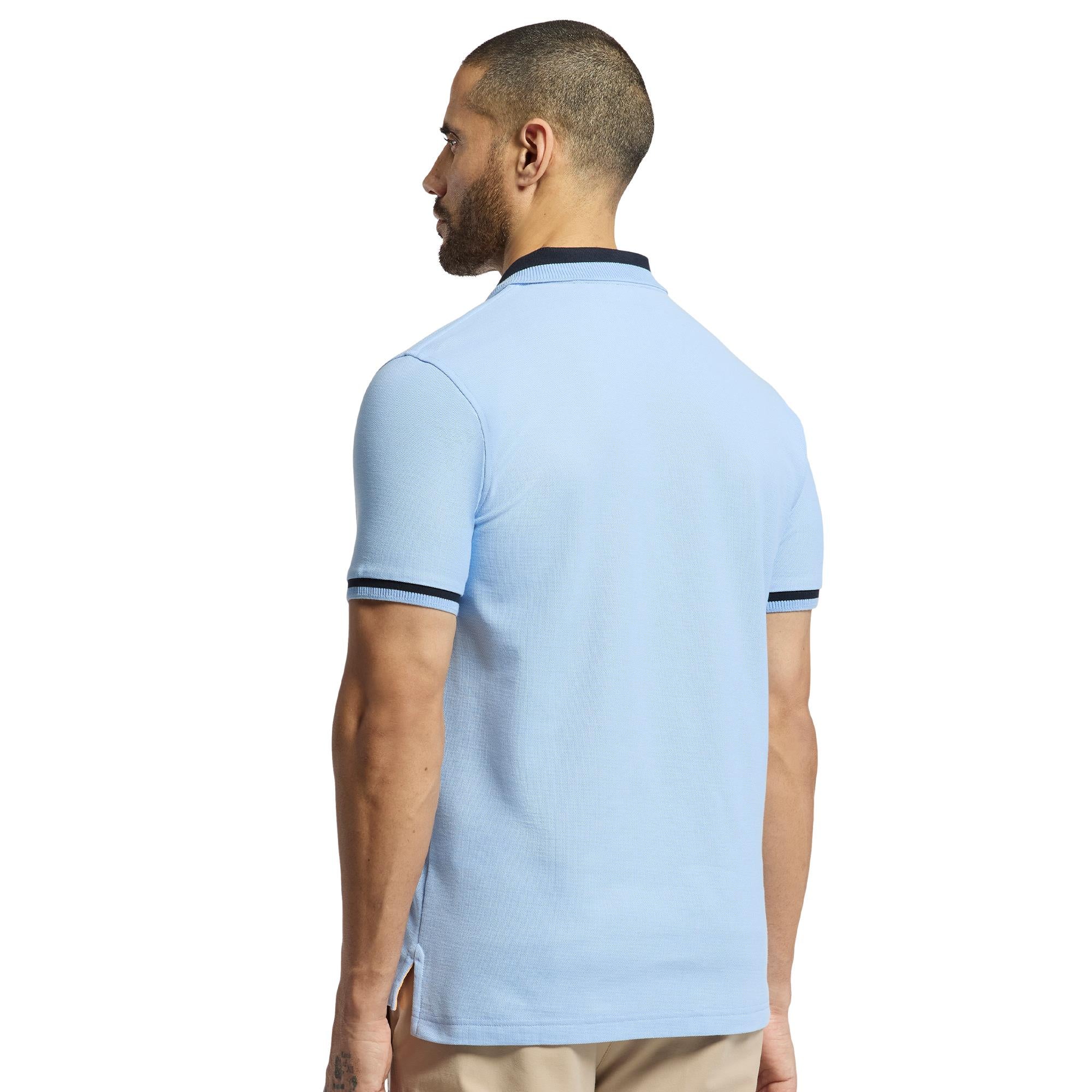 Psycho Bunny Newman Pique Polo Shirt Serenity