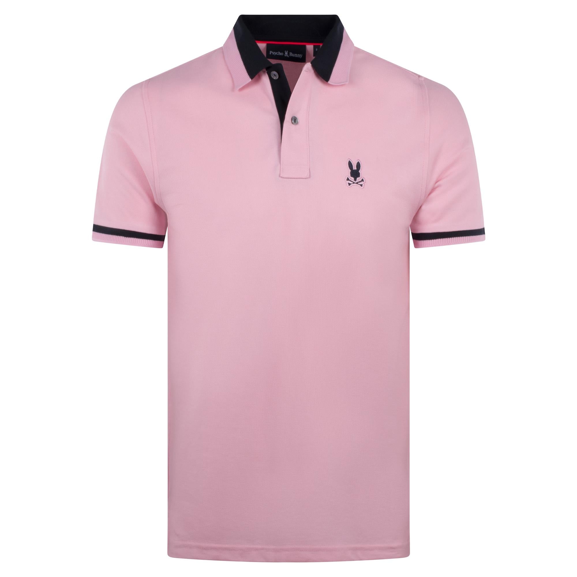 Psycho Bunny Newman Pique Polo Shirt Romance Rose