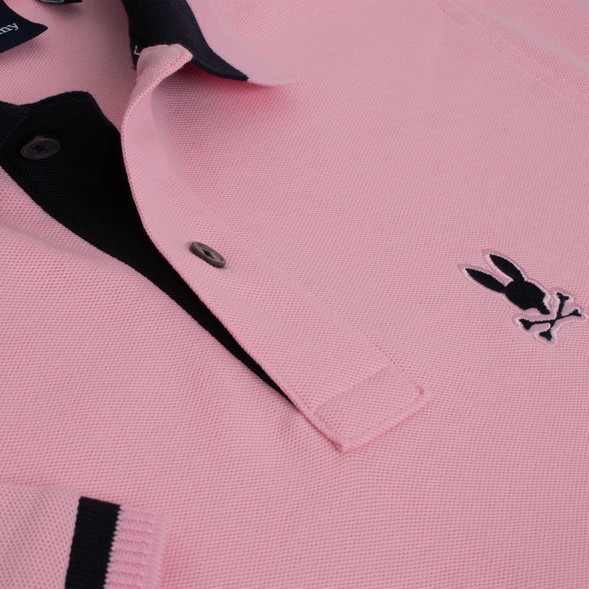 Psycho Bunny Newman Pique Polo Shirt Romance Rose