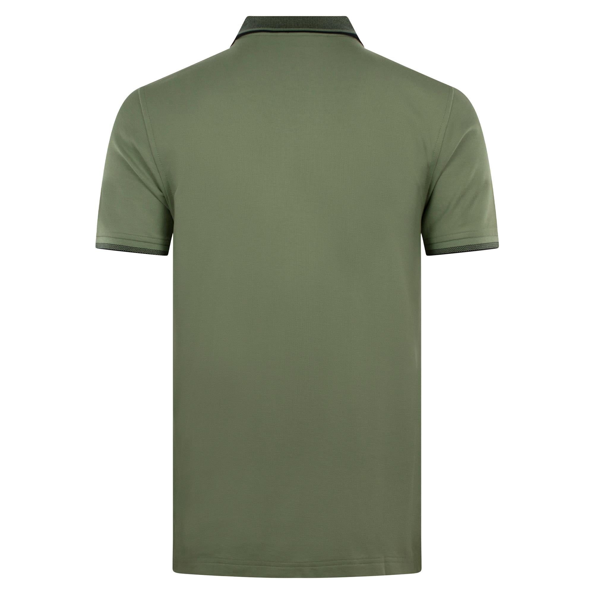 Psycho Bunny Evandale Oxford Collar Pique Polo Shirt Sea Spray