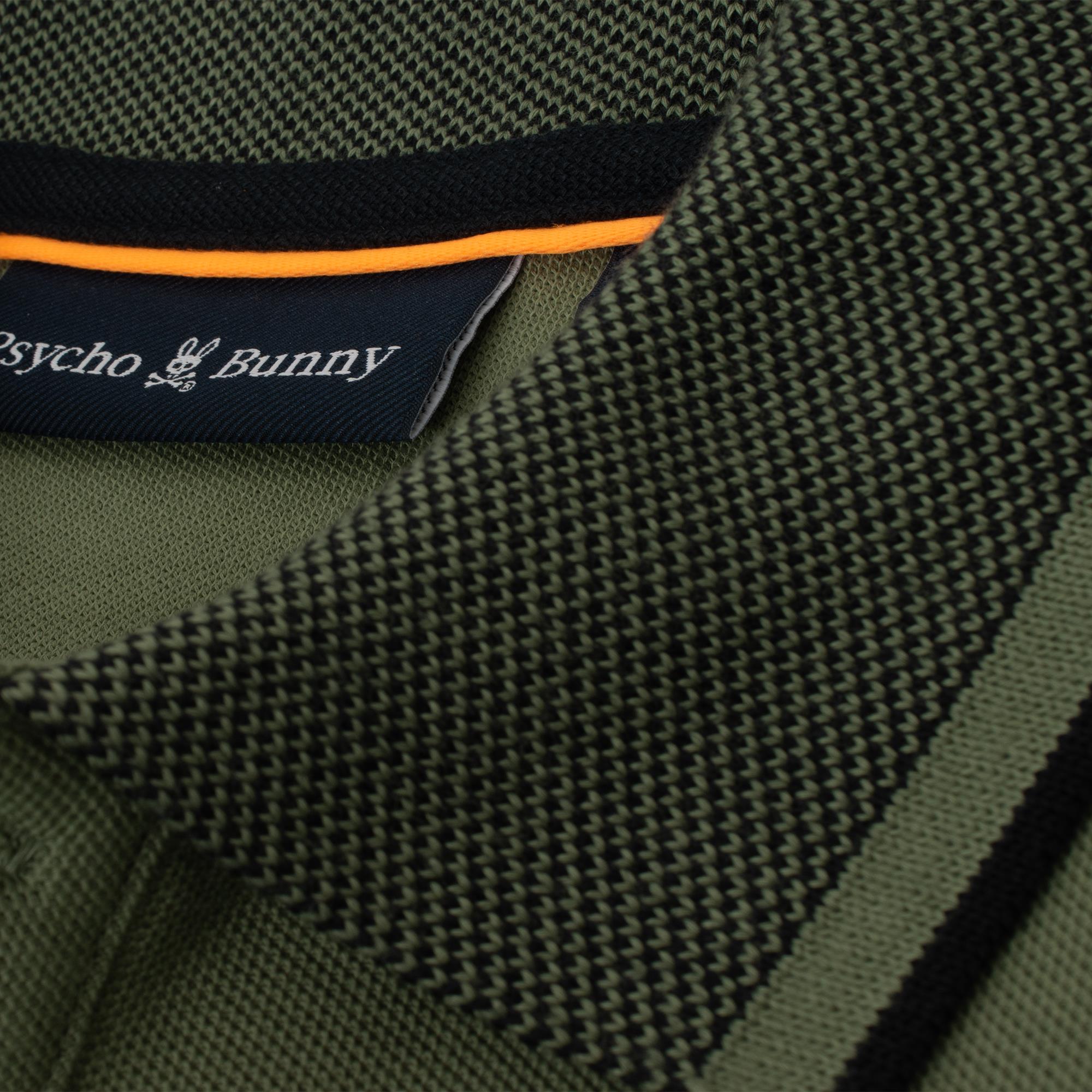 Psycho Bunny Evandale Oxford Collar Pique Polo Shirt Sea Spray