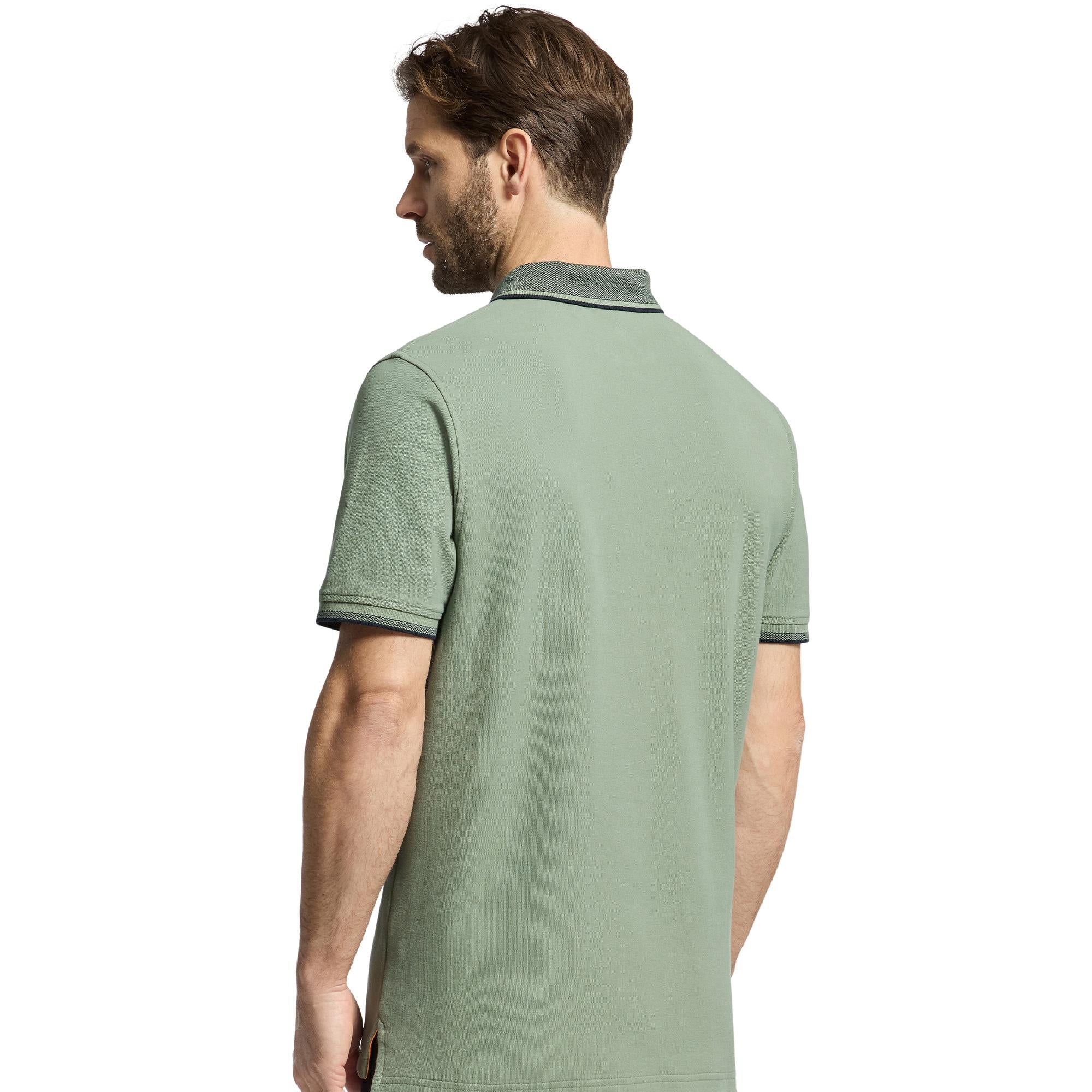 Psycho Bunny Evandale Oxford Collar Pique Polo Shirt Sea Spray