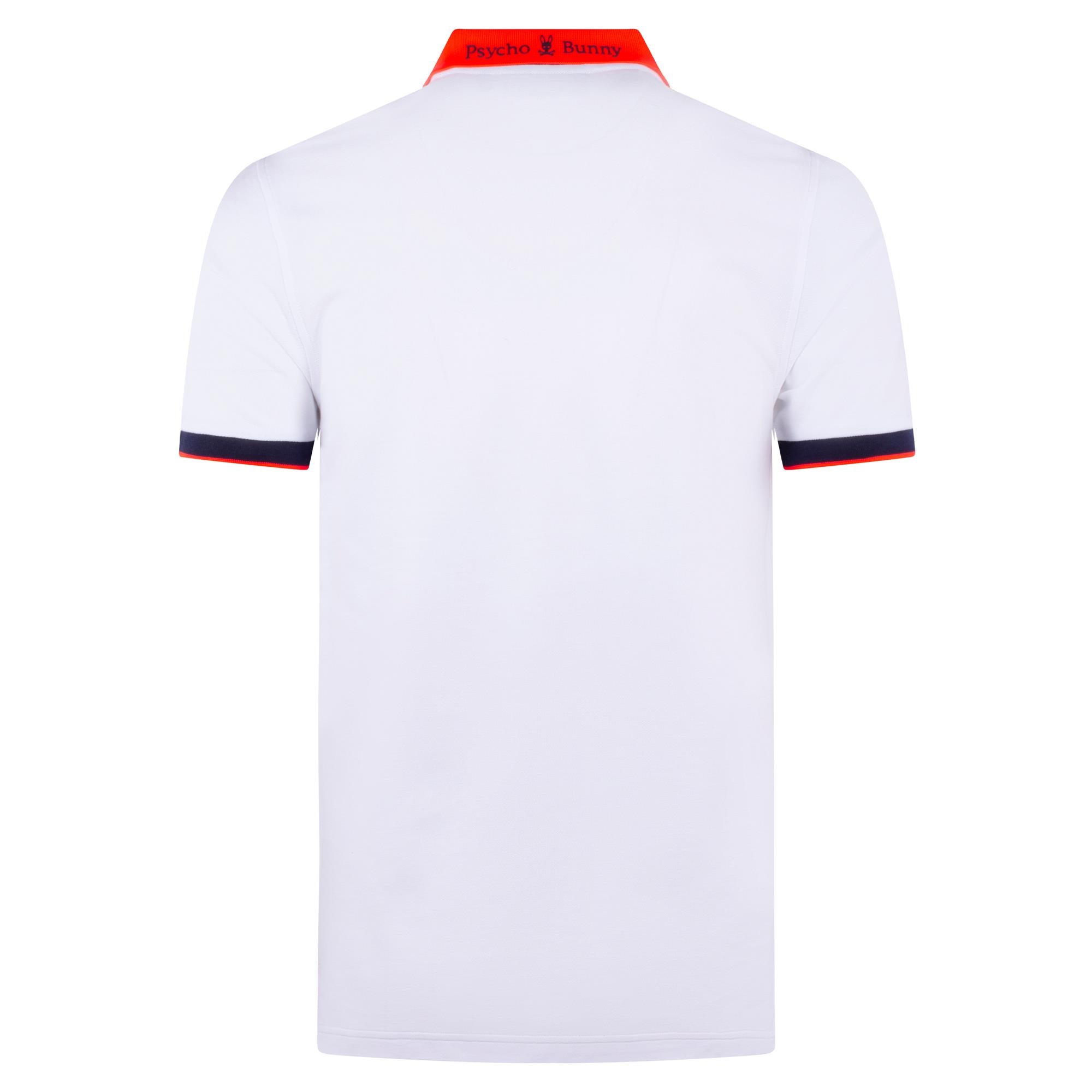 Psycho Bunny Thatcher Pique Polo Shirt White