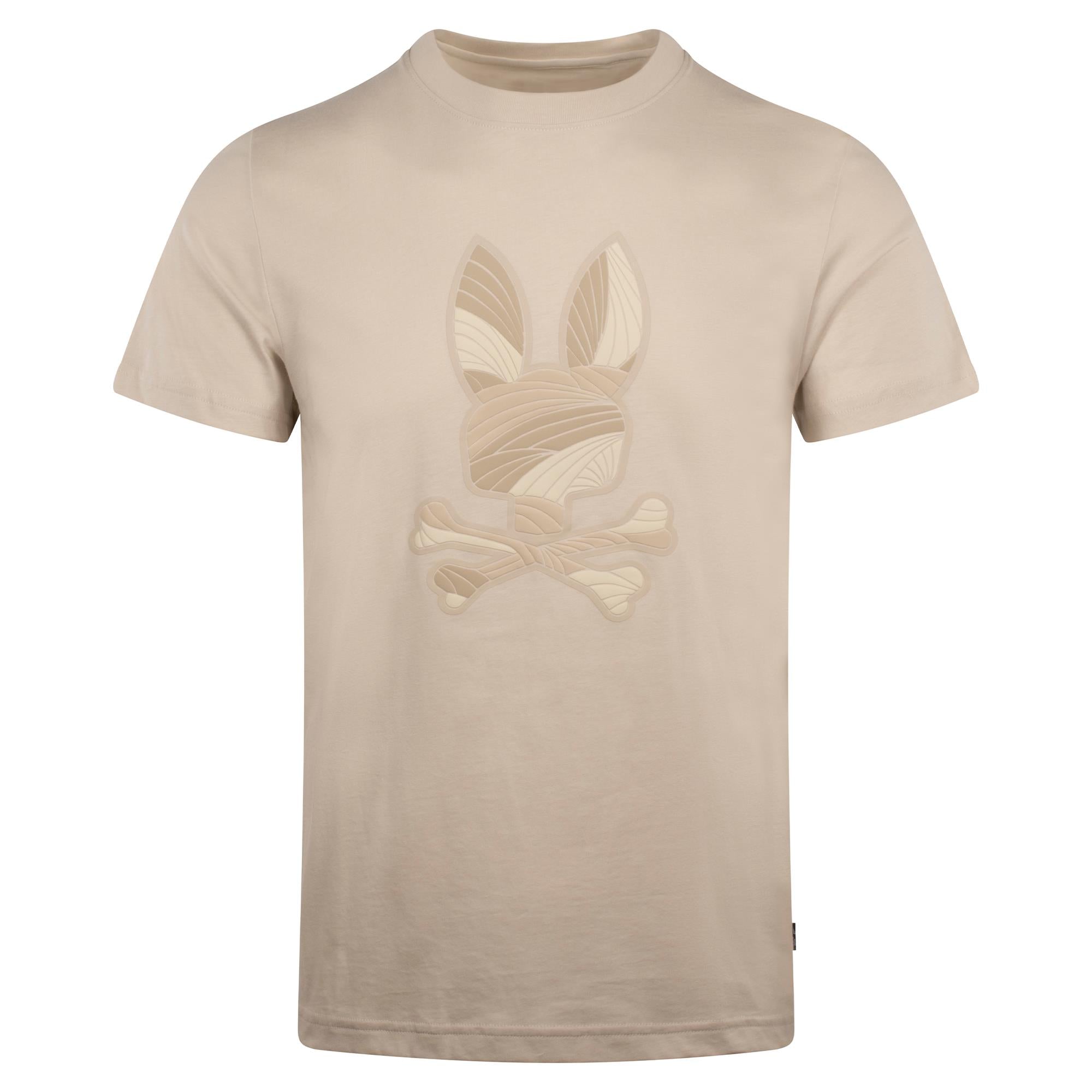 Psycho Bunny Baxter Graphic Tee Natural Linen