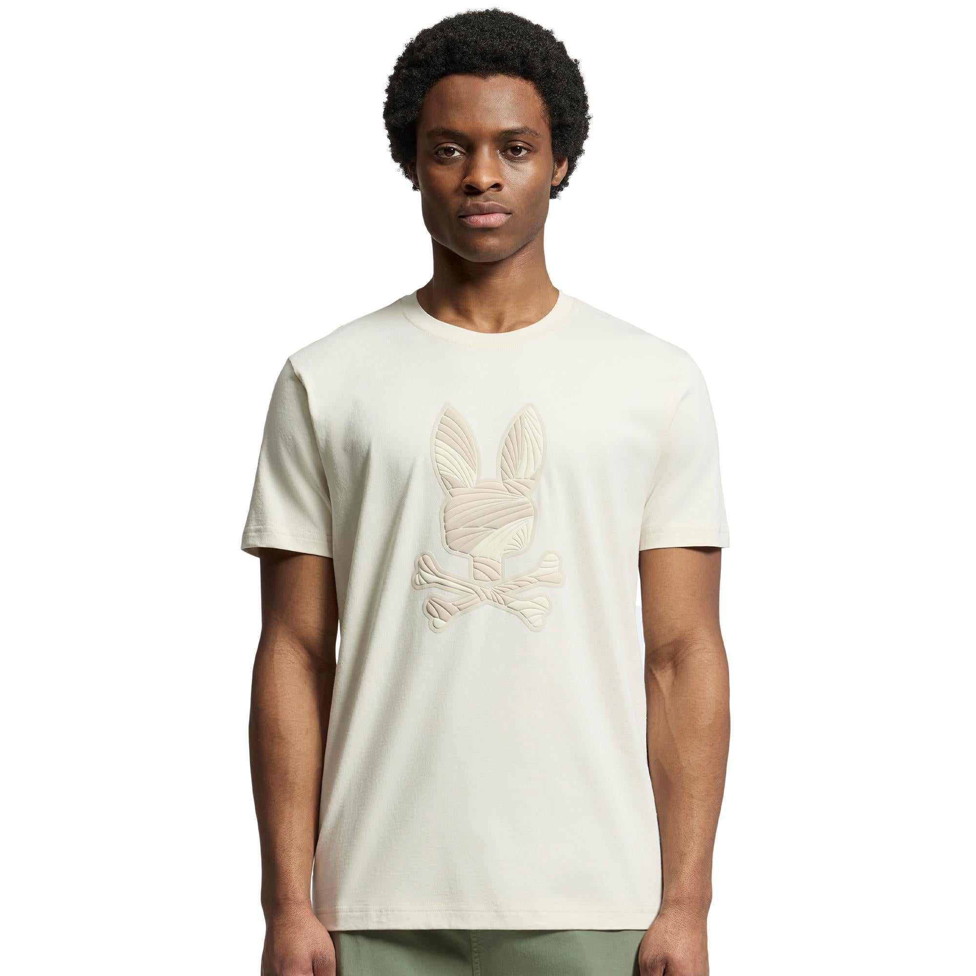 Psycho Bunny Baxter Graphic Tee Natural Linen