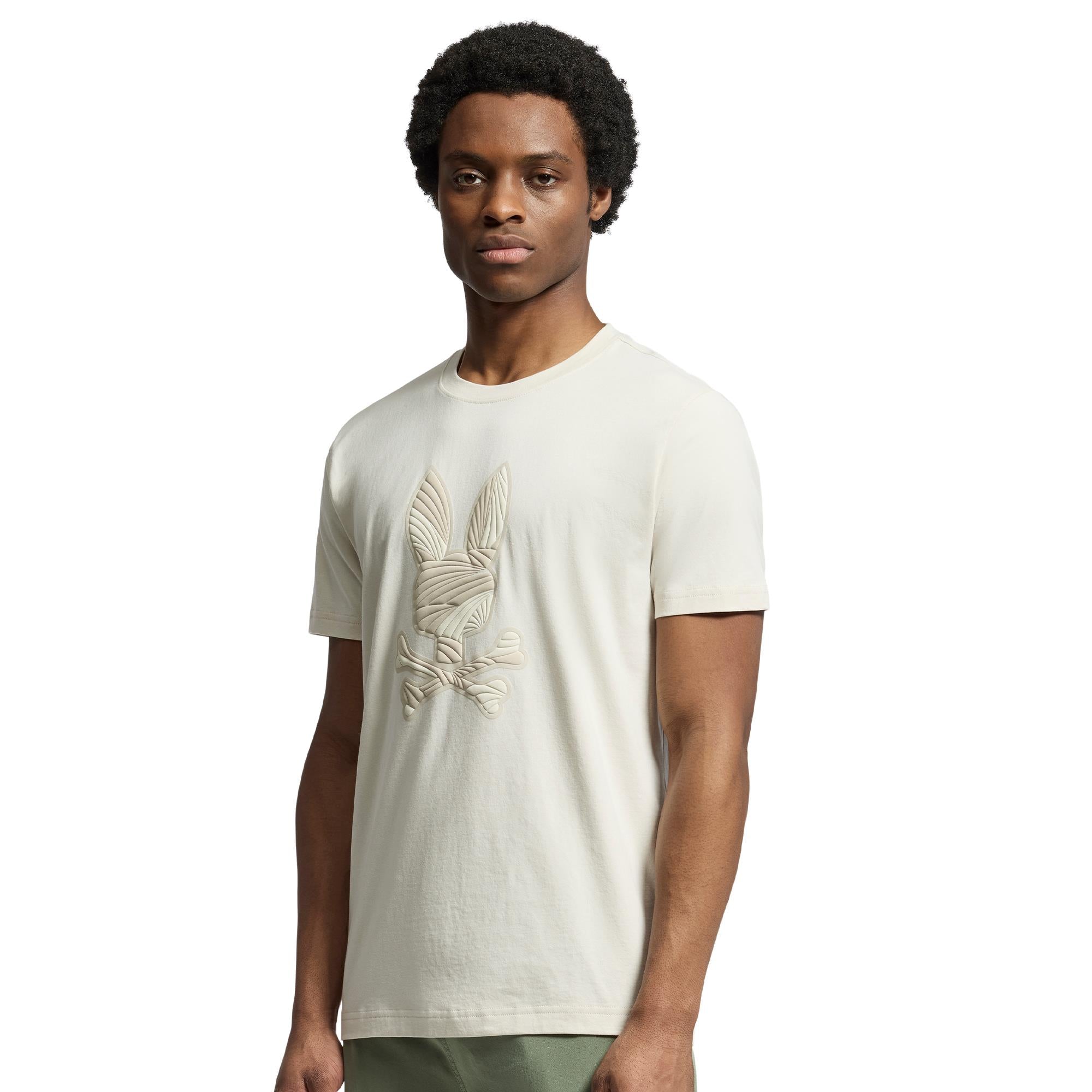 Psycho Bunny Baxter Graphic Tee Natural Linen