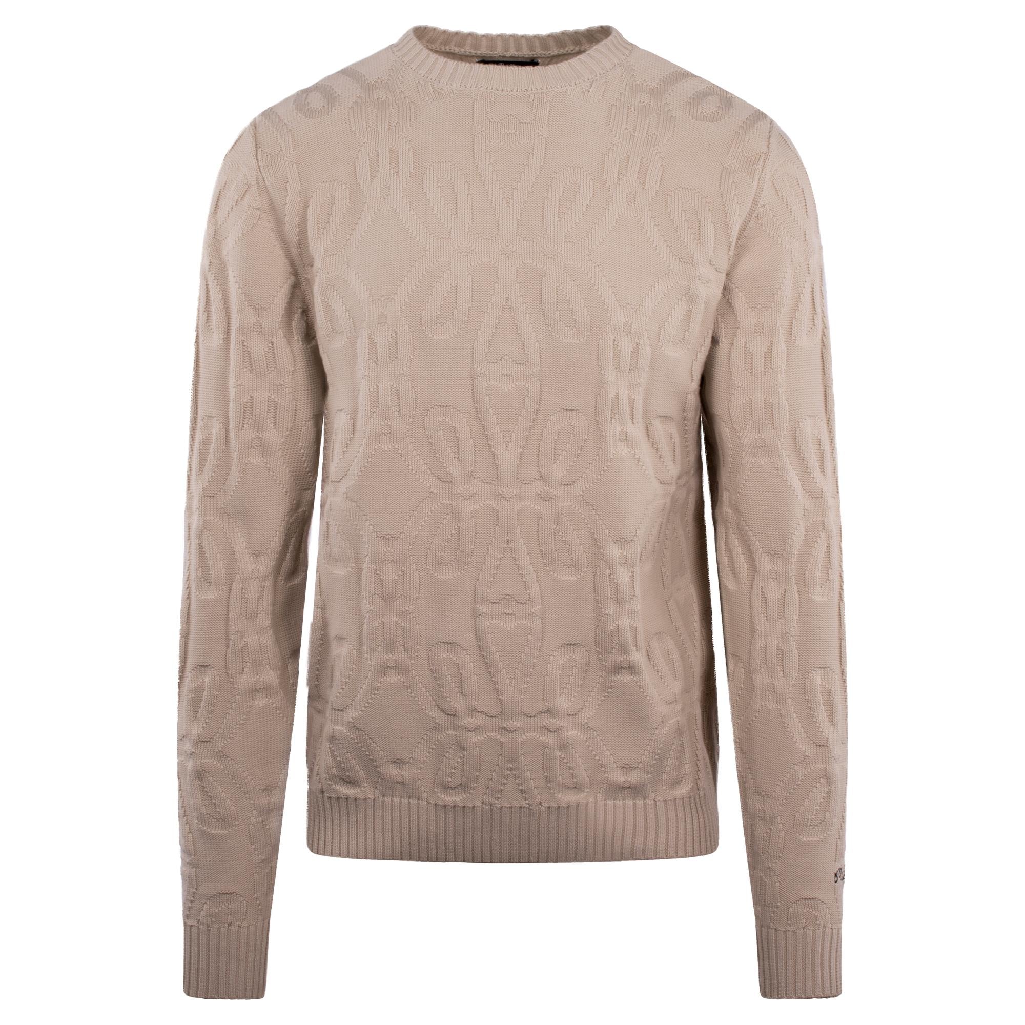 Malbon Golf Monaco Knit Sweater Ivory