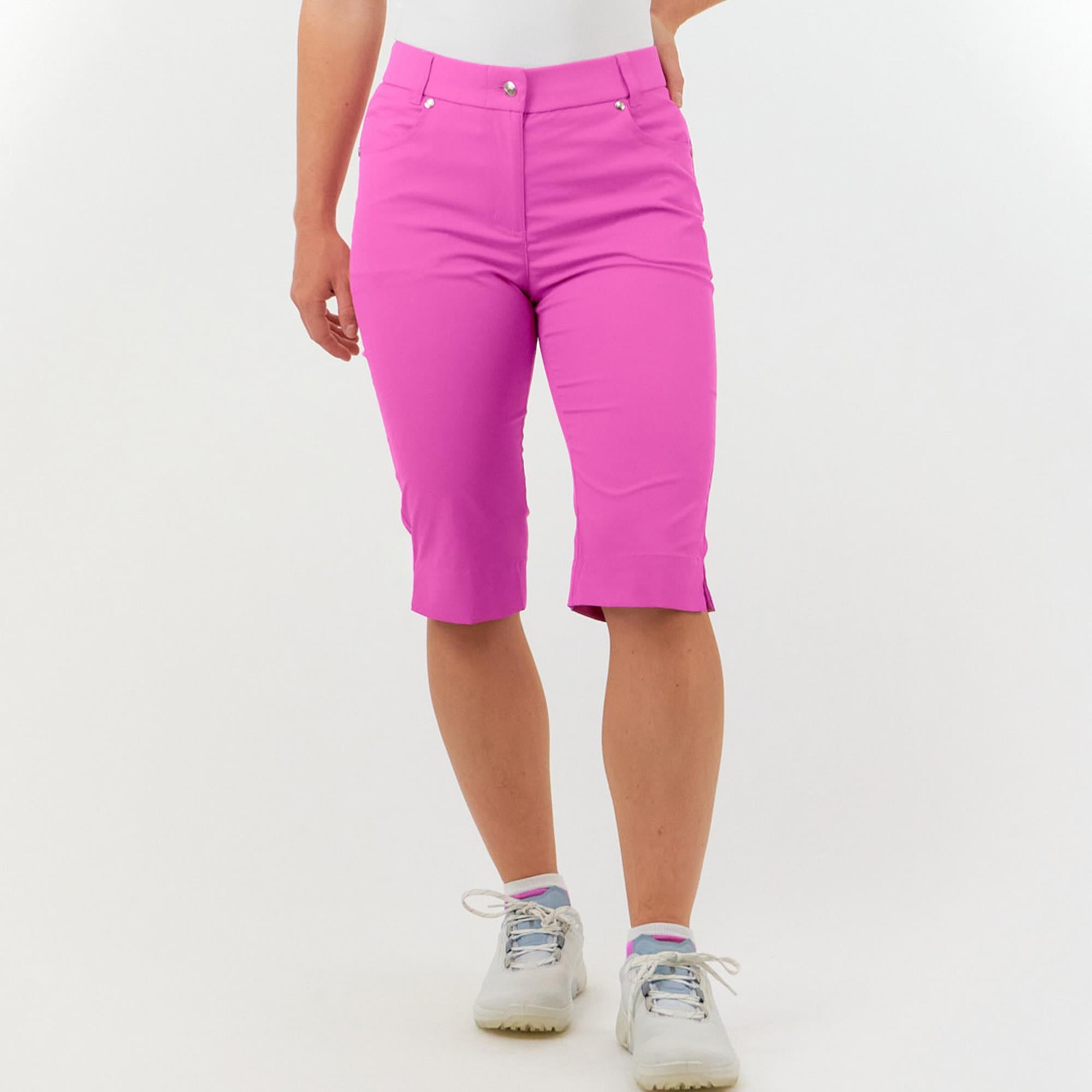 Pure Golf Trust2 Ladies Golf Bermuda Shorts Azalea 60CM