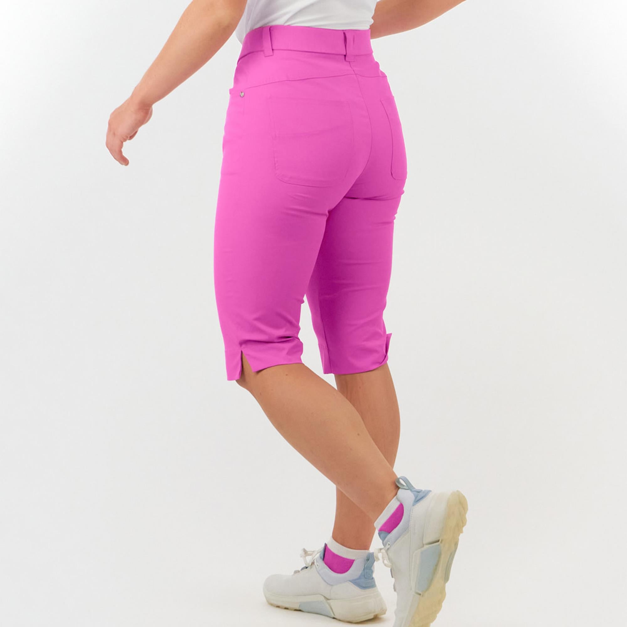 Pure Golf Trust2 Ladies Golf Bermuda Shorts Azalea 60CM