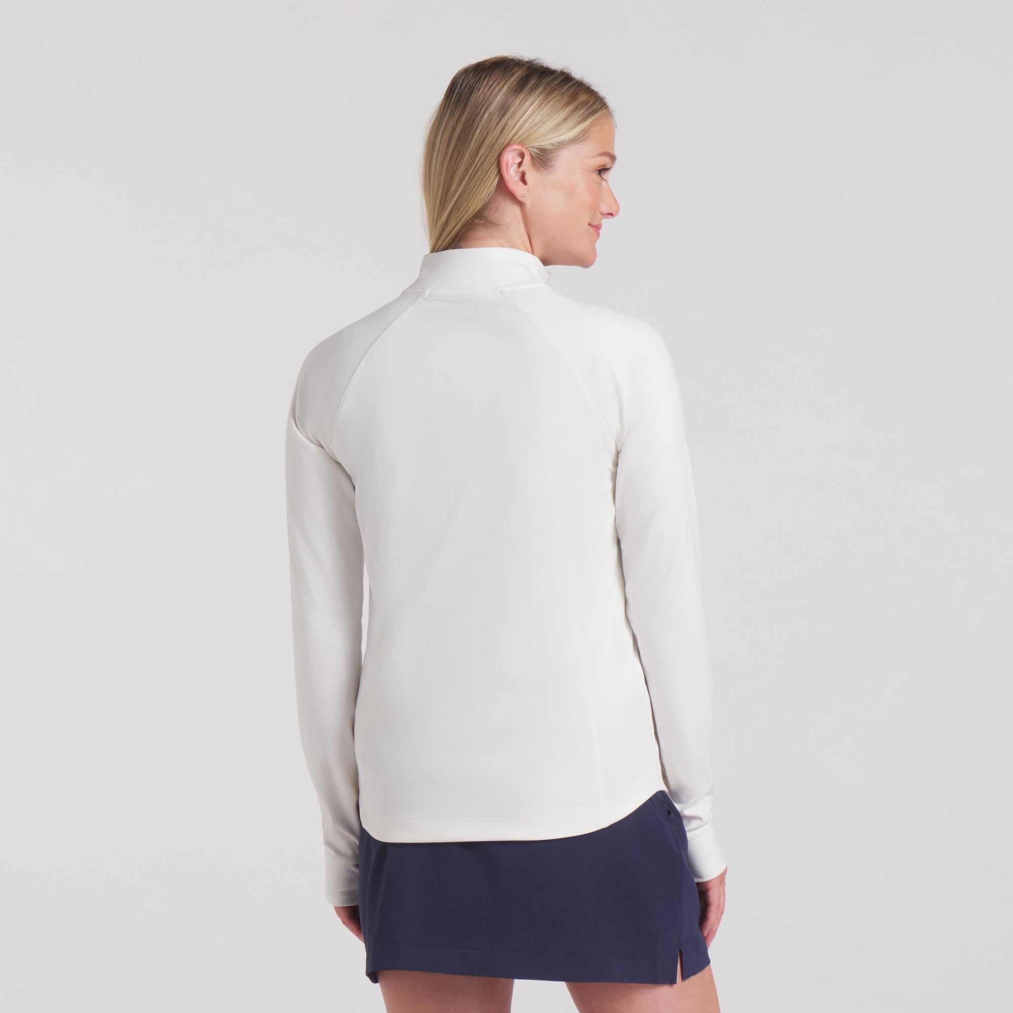 Puma Cloudspun Tech FZ Power Ladies Golf Jacket Warm White