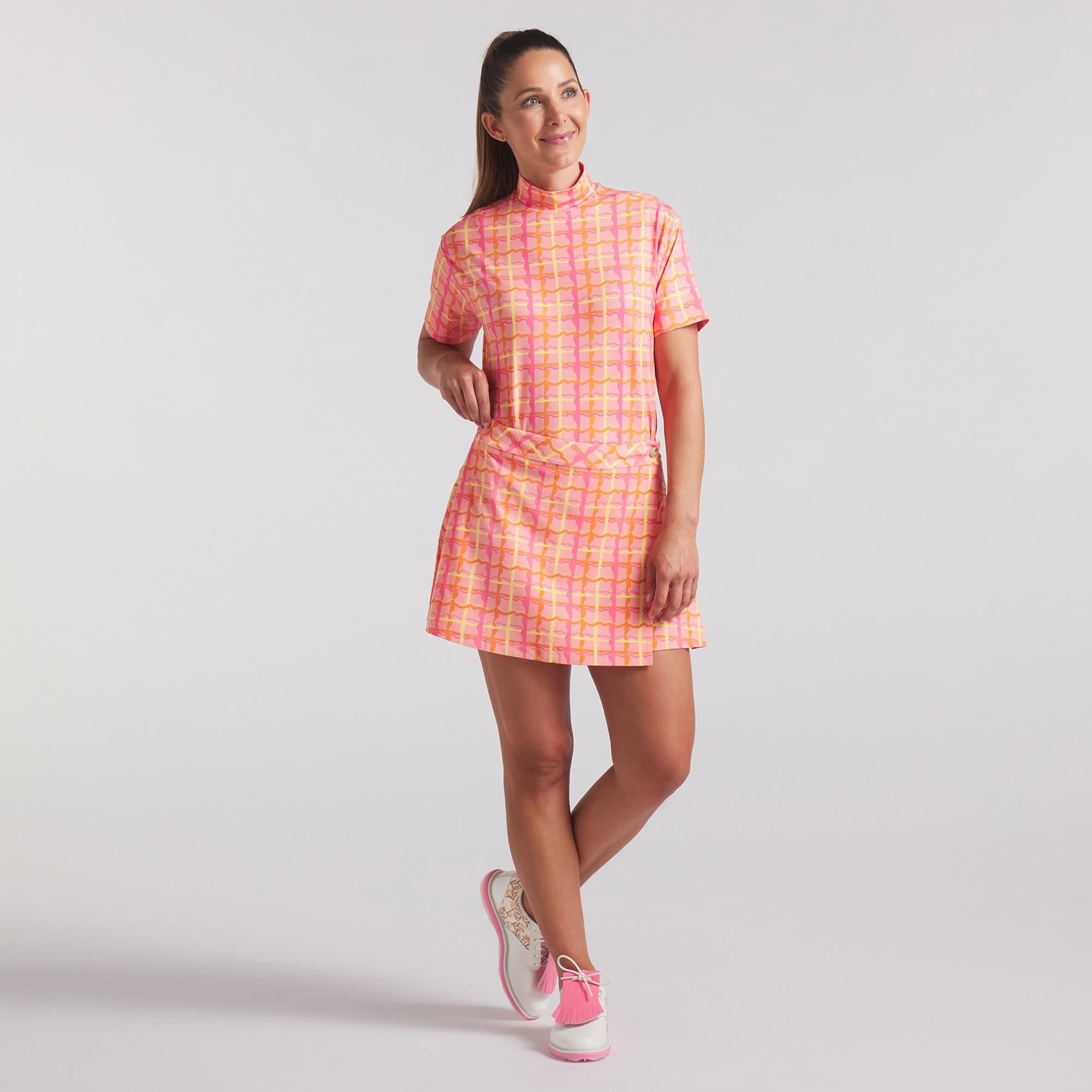 Puma x Dani Dazey Wrap Ladies Golf Skort Pink Fruit