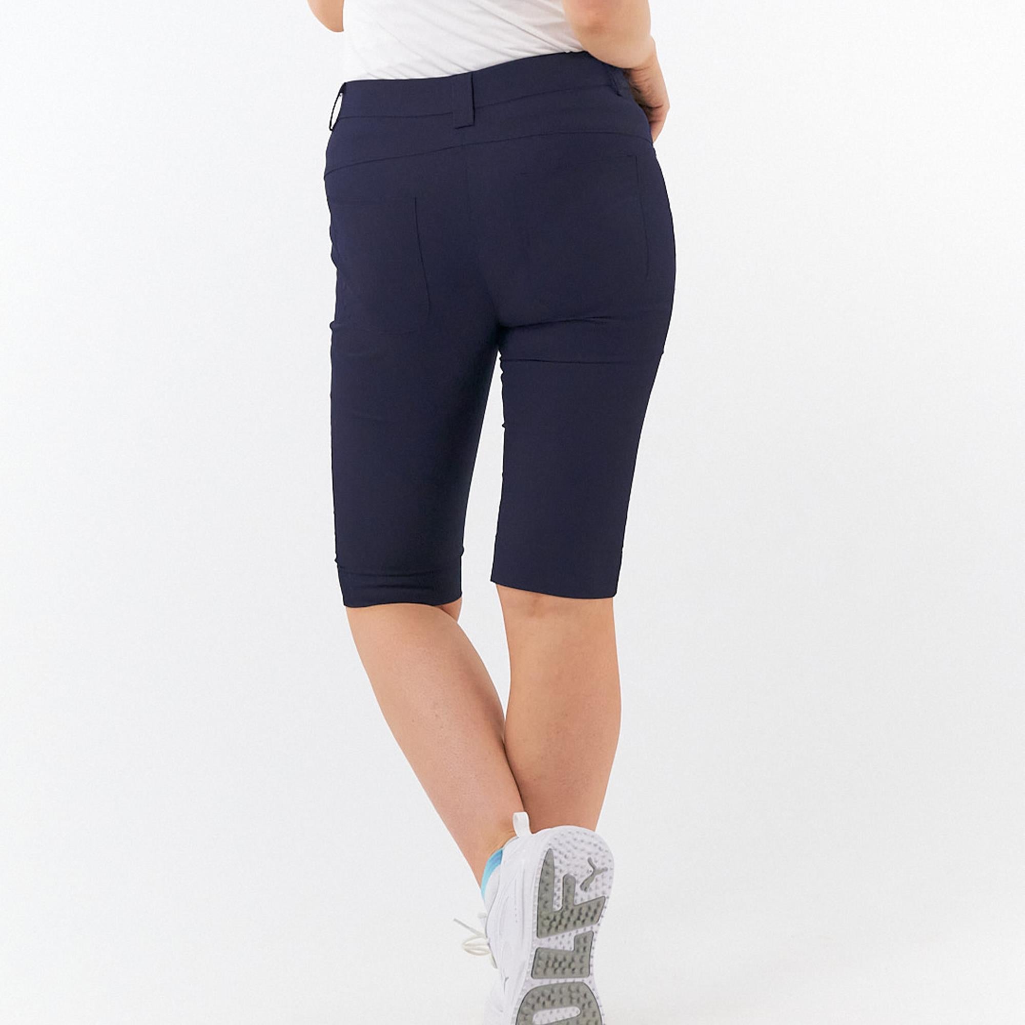Pure Golf Trust2 Ladies Golf Bermuda Shorts Navy 60CM