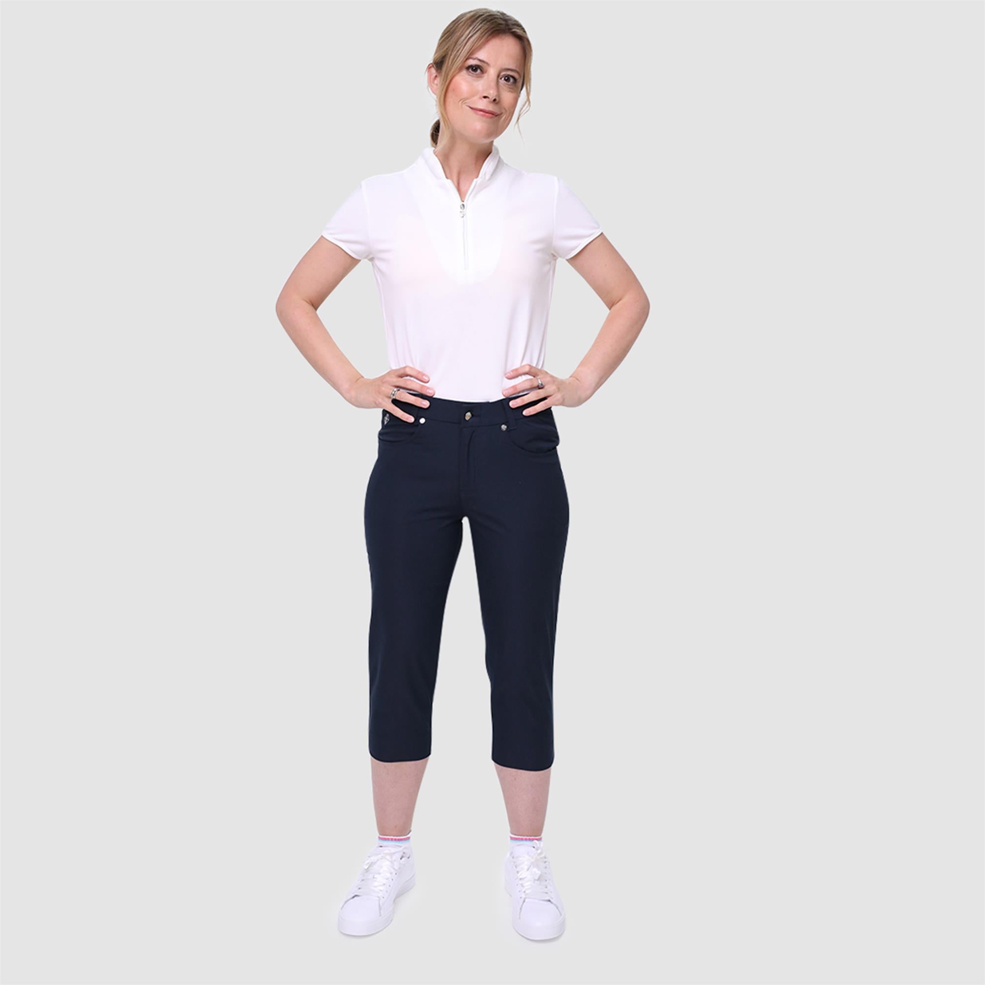 Pure Golf Trust2 Ladies Golf Capri Navy 70CM
