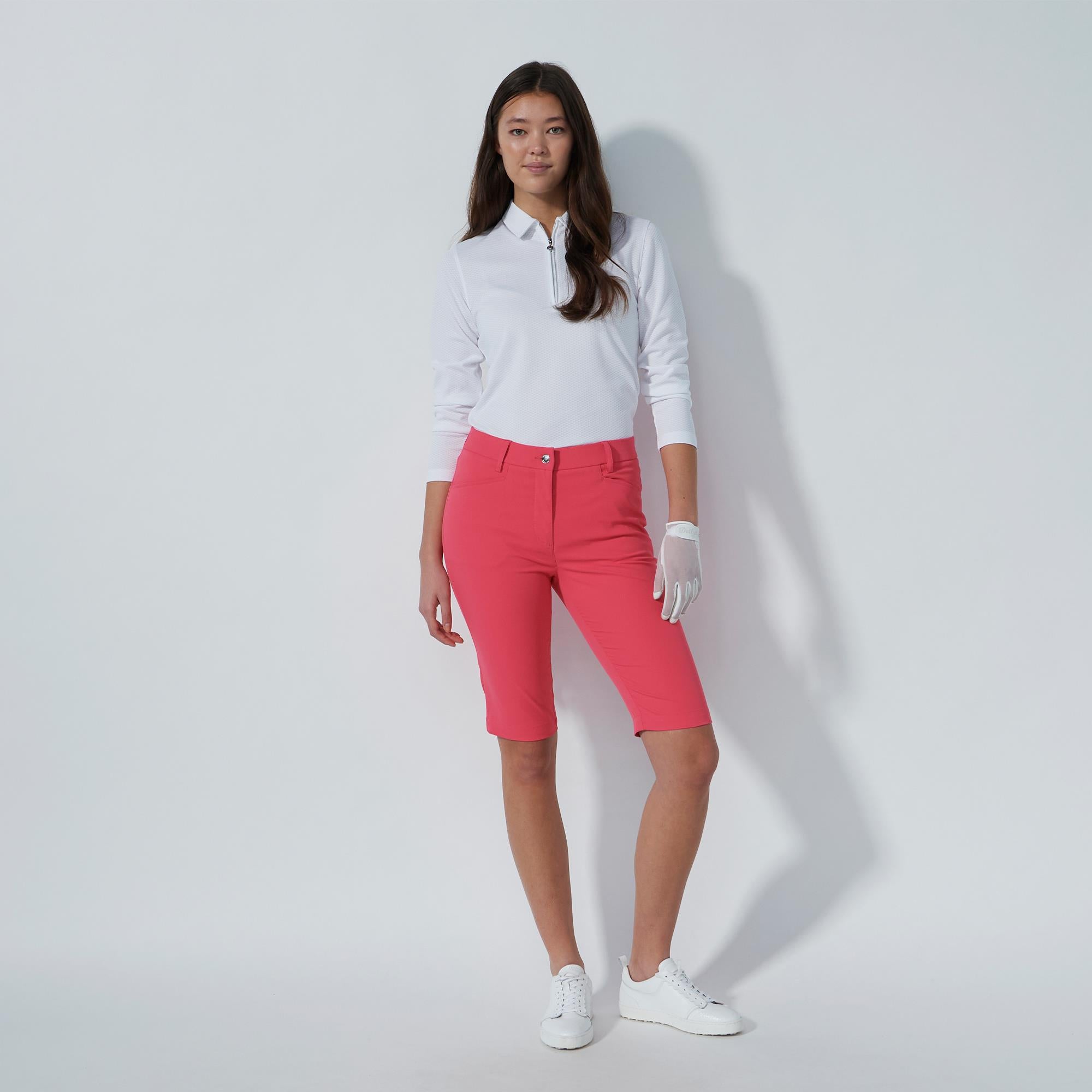 Daily Sports Lyric V2 Ladies Golf Bermuda Shorts Intense Coral 60CM