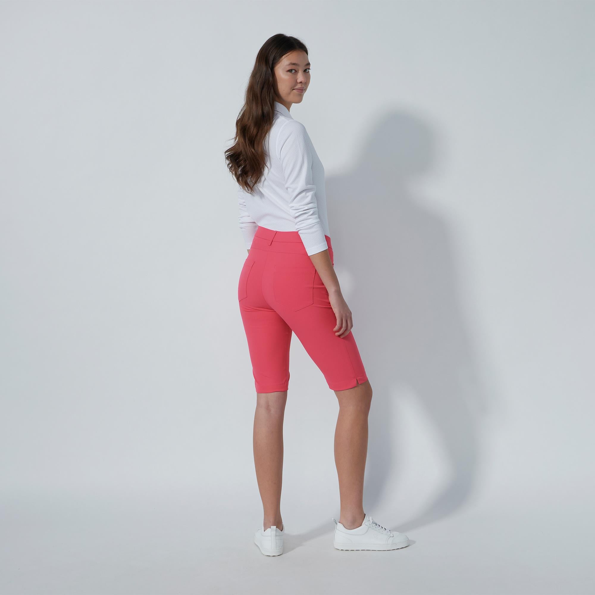 Daily Sports Lyric V2 Ladies Golf Bermuda Shorts Intense Coral 60CM