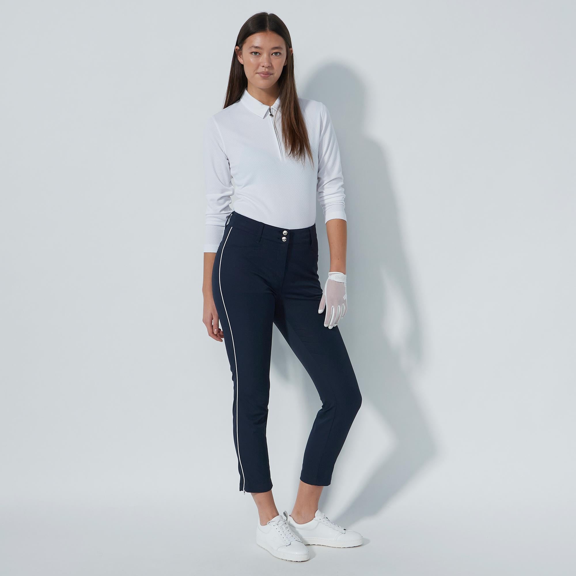 Daily Sports Glam Ankle Ladies Golf Trousers Navy
