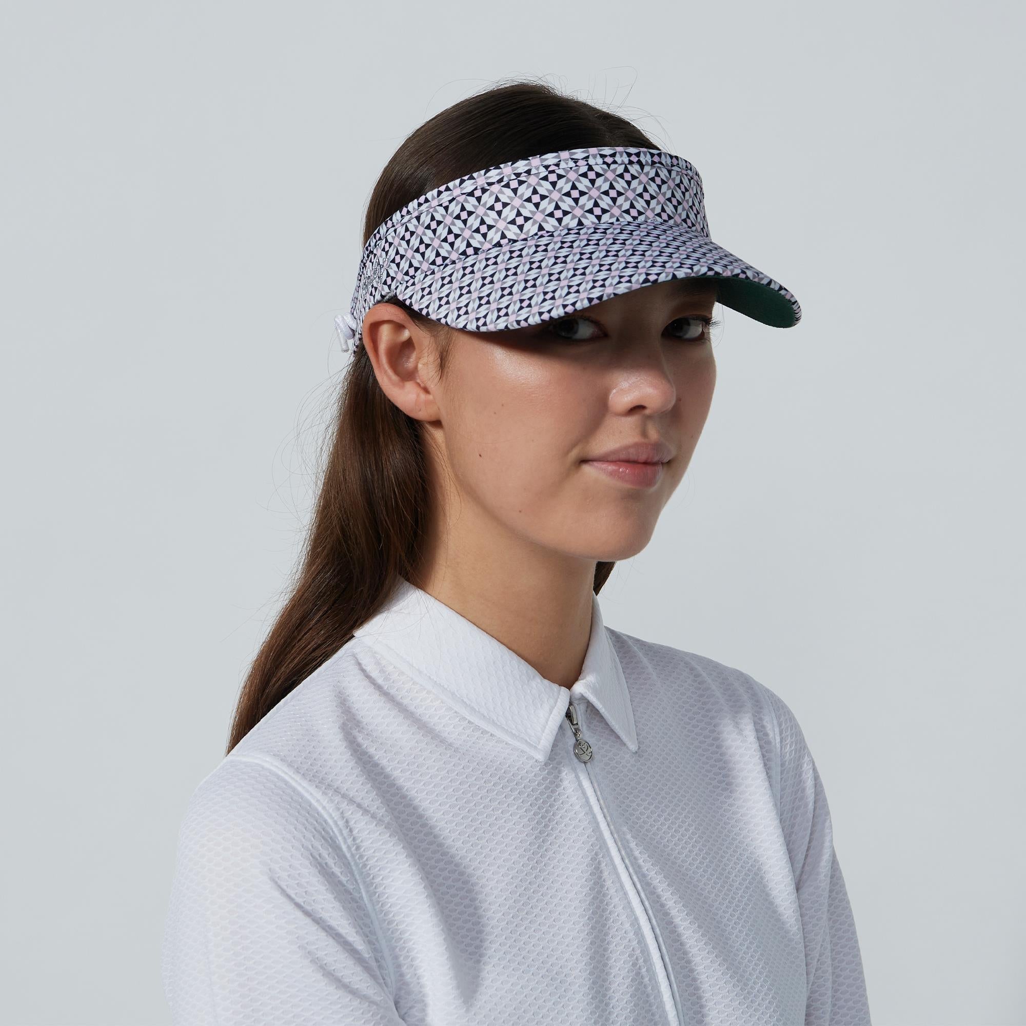 Daily Sports Print Ladies Golf Visor Mosaic Medle