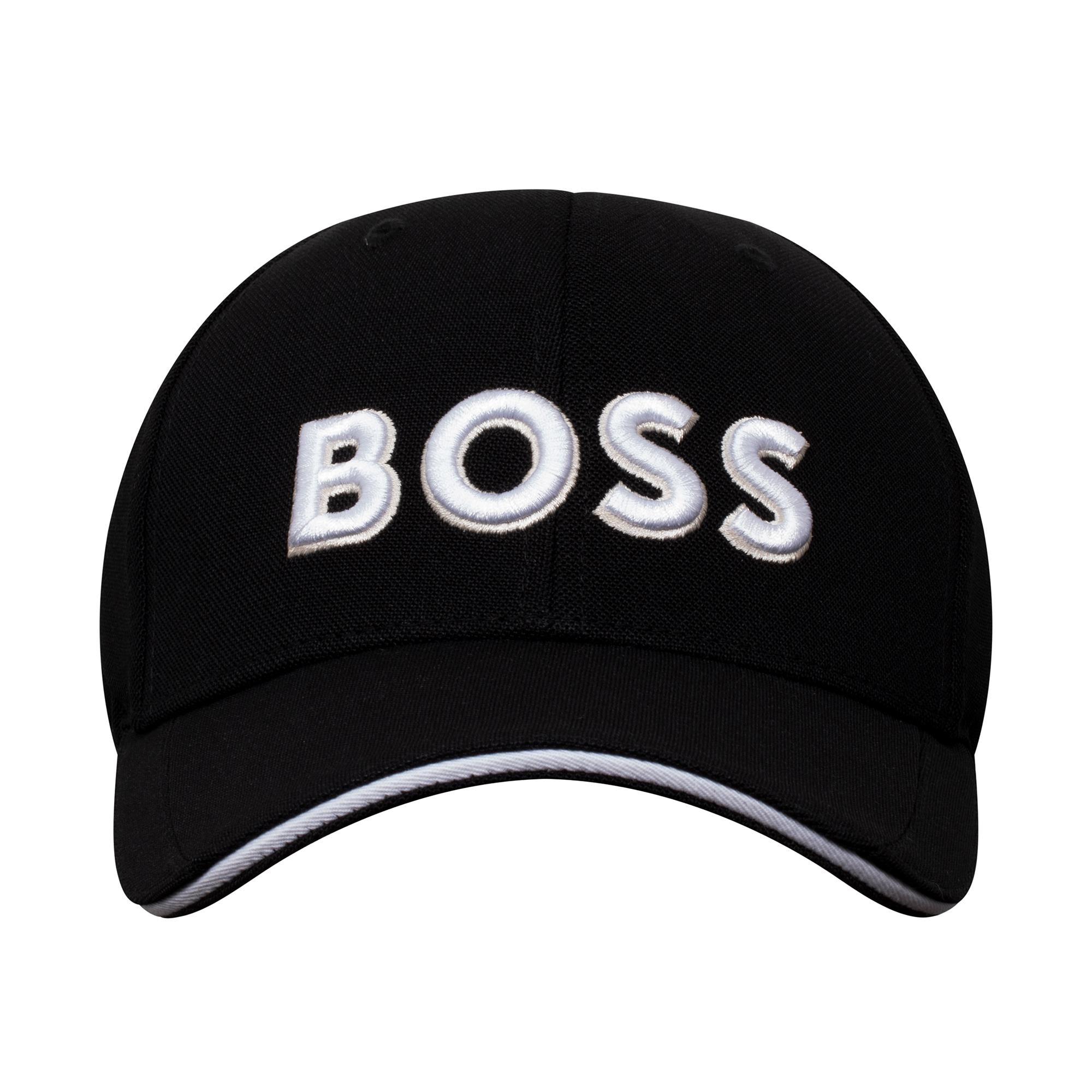Boss Cap-US-1 Knitted Pique Cap Black