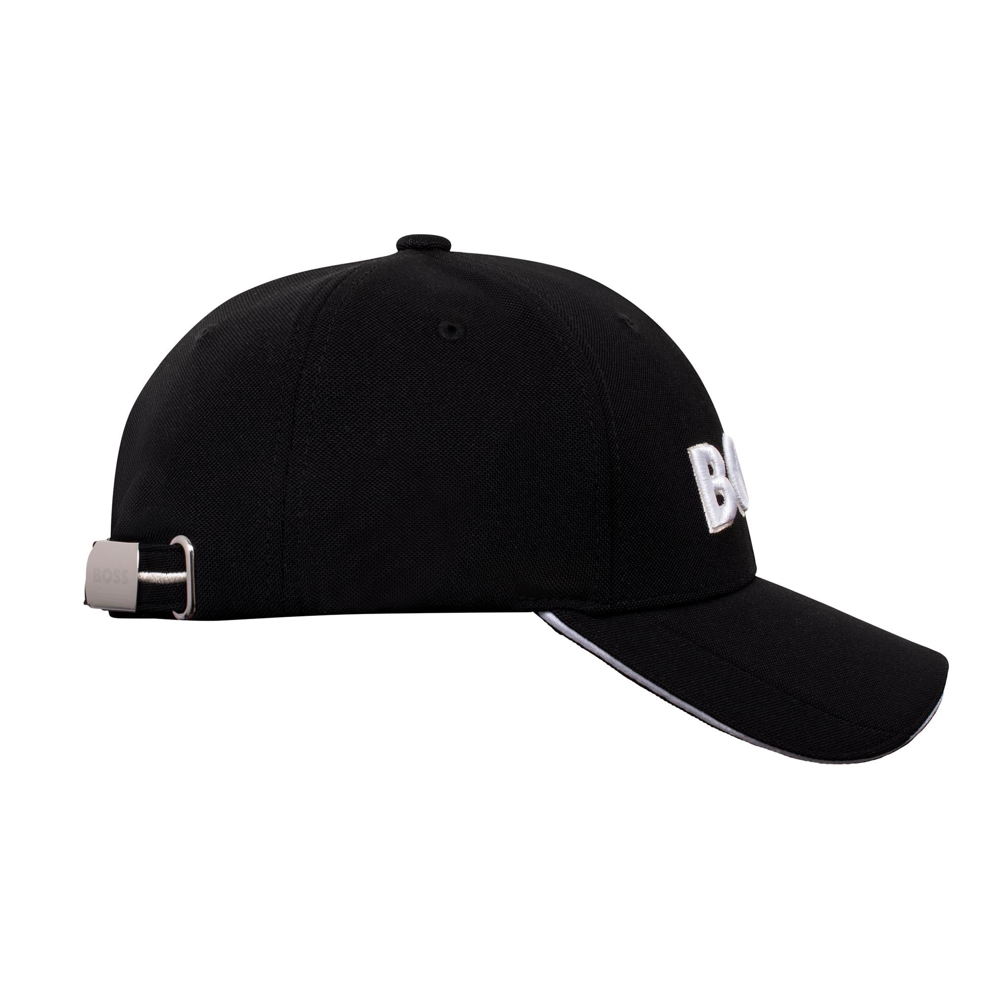 Boss Cap-US-1 Knitted Pique Cap Black