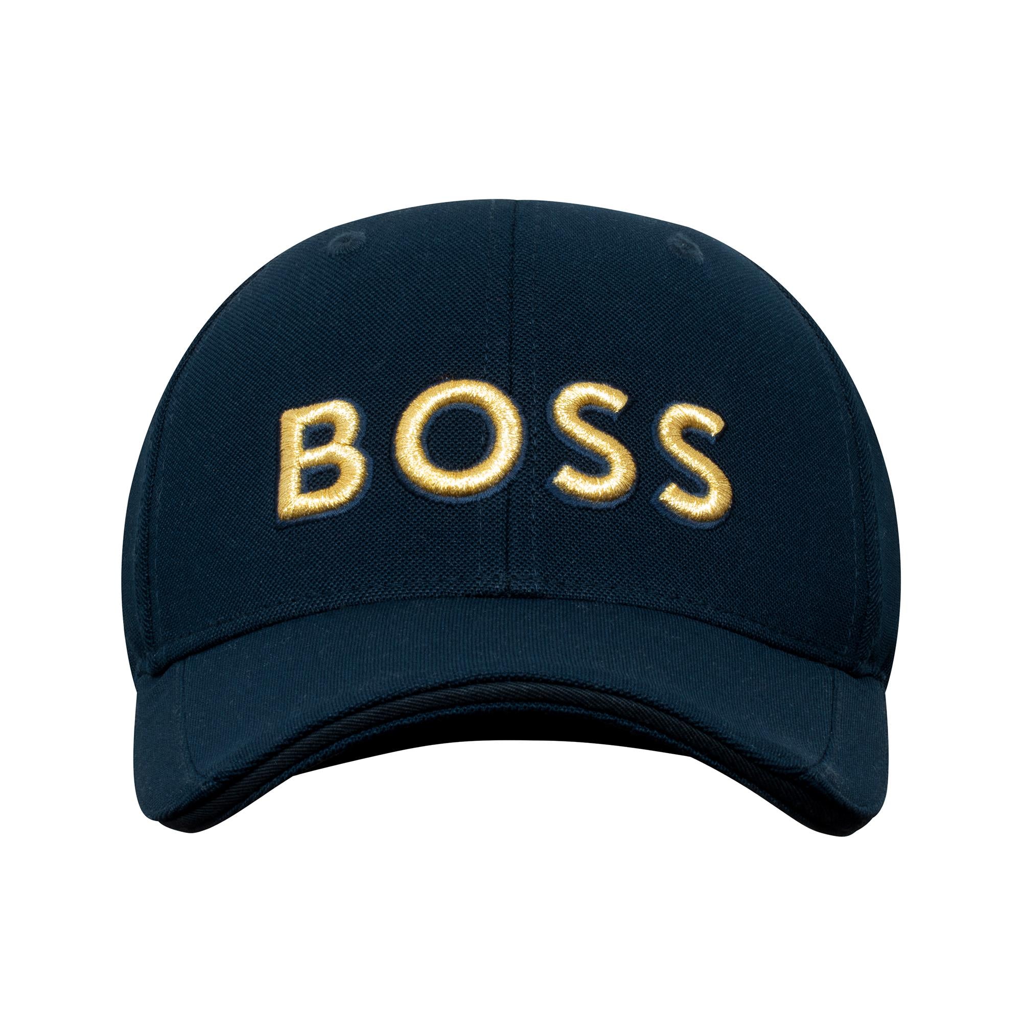 Boss Cap-US-1 Knitted Pique Cap Navy