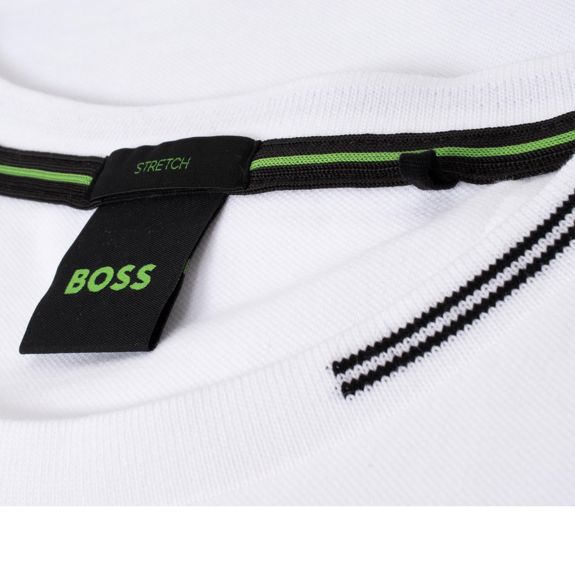 Boss Taul Stretch Cotton Mens T-Shirt White
