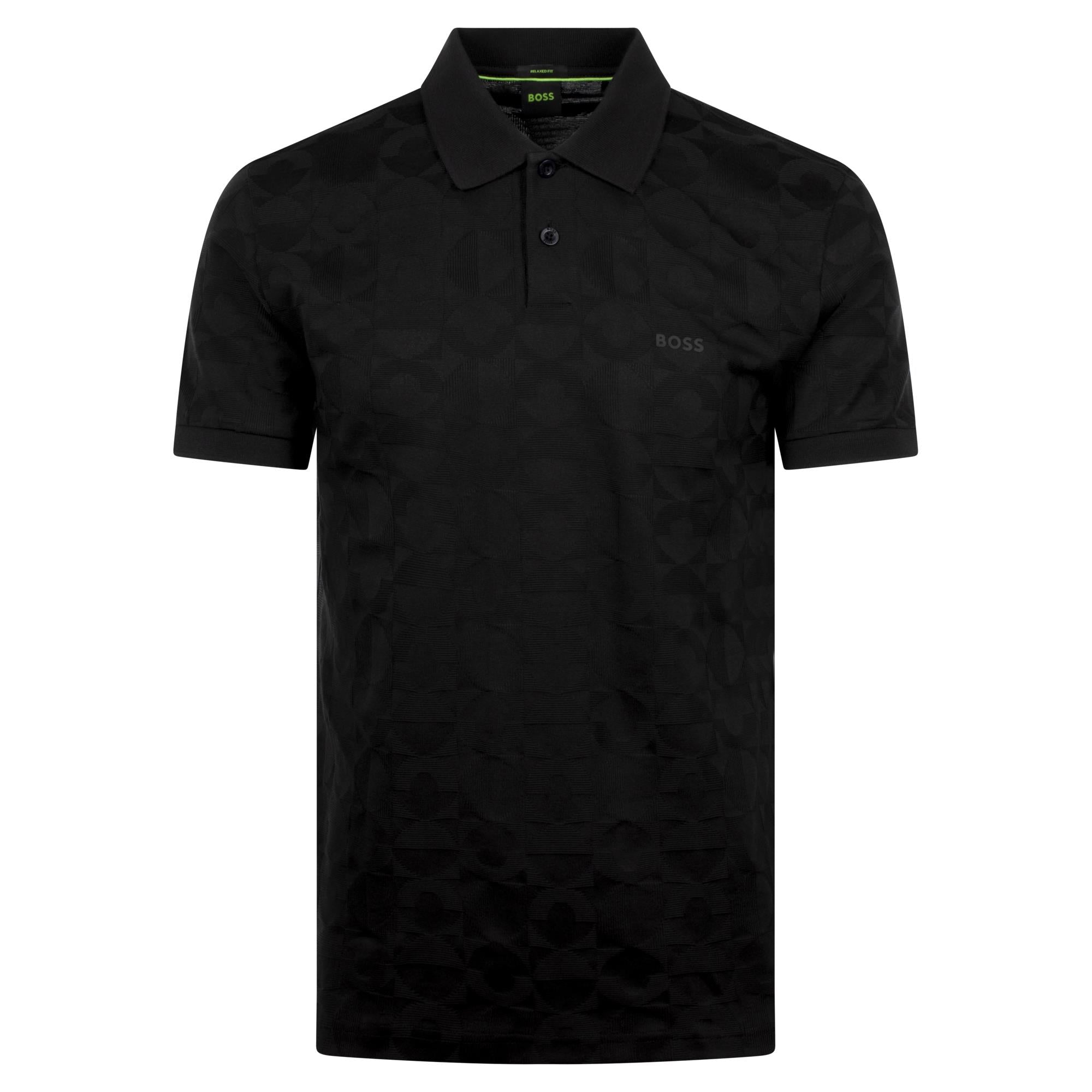 Boss Paddy Pirax Striped C Mens Polo Shirt Black
