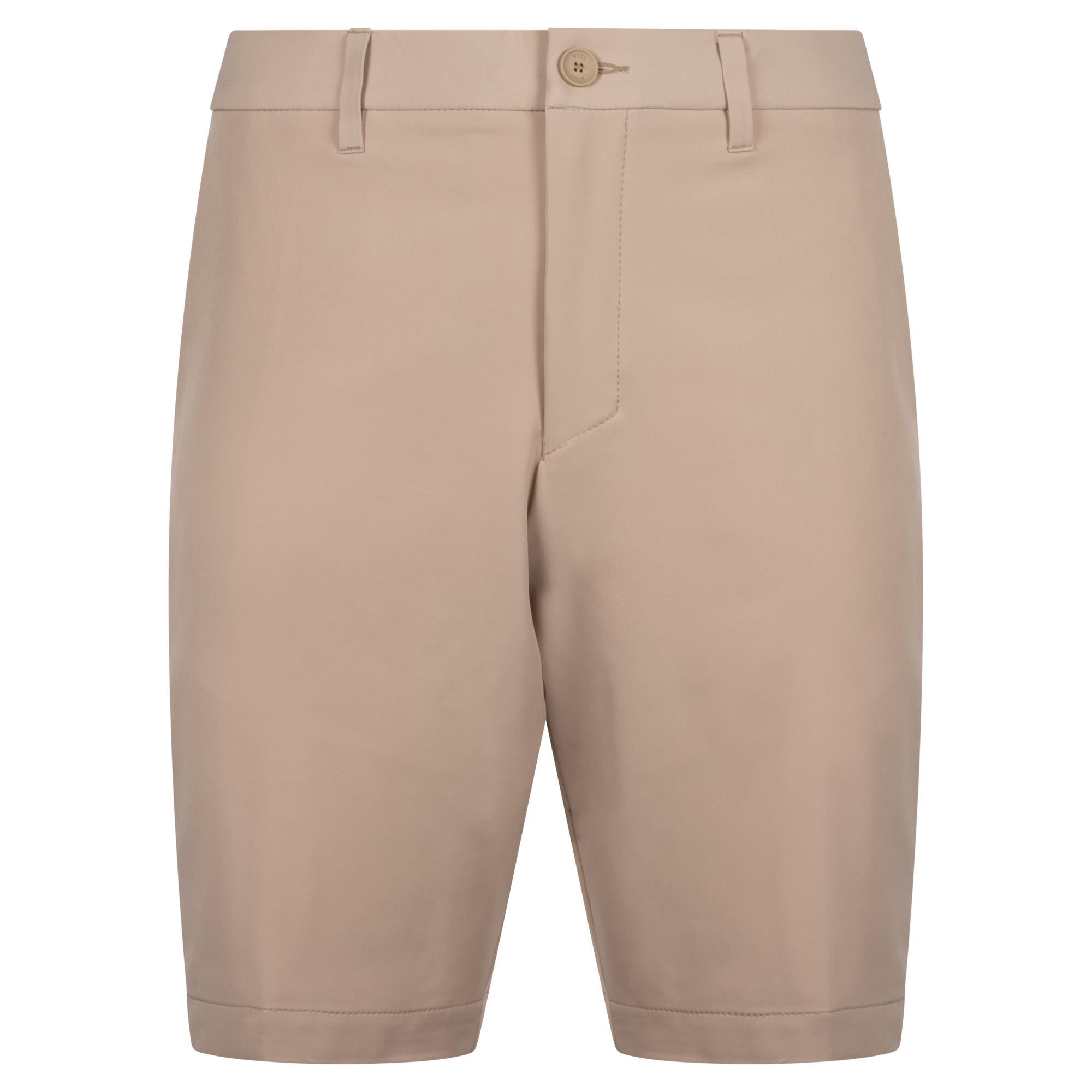 Boss S_Commuter Slim Fit Four Way Stretch Mens Shorts Beige