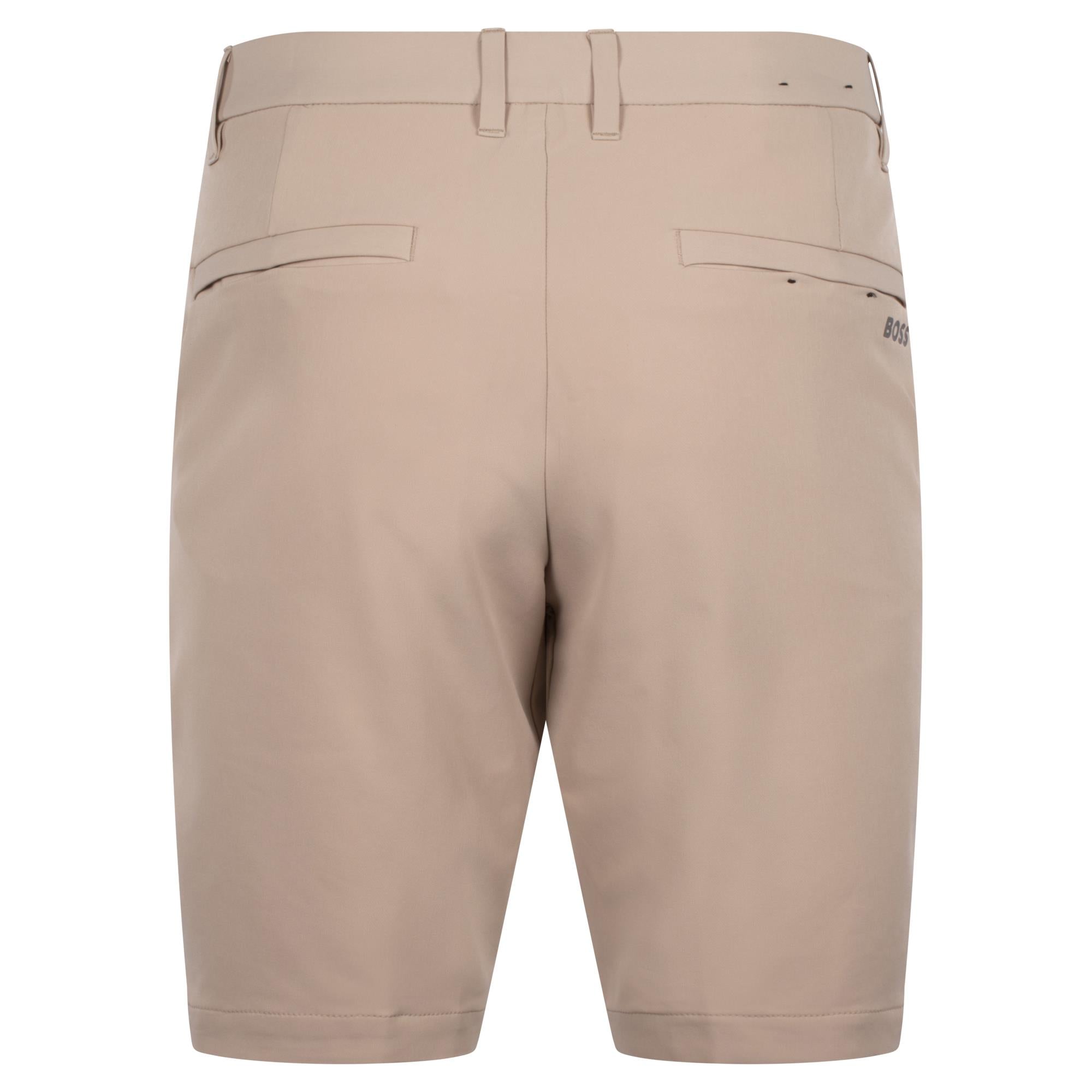 Boss S_Commuter Slim Fit Four Way Stretch Mens Shorts Beige