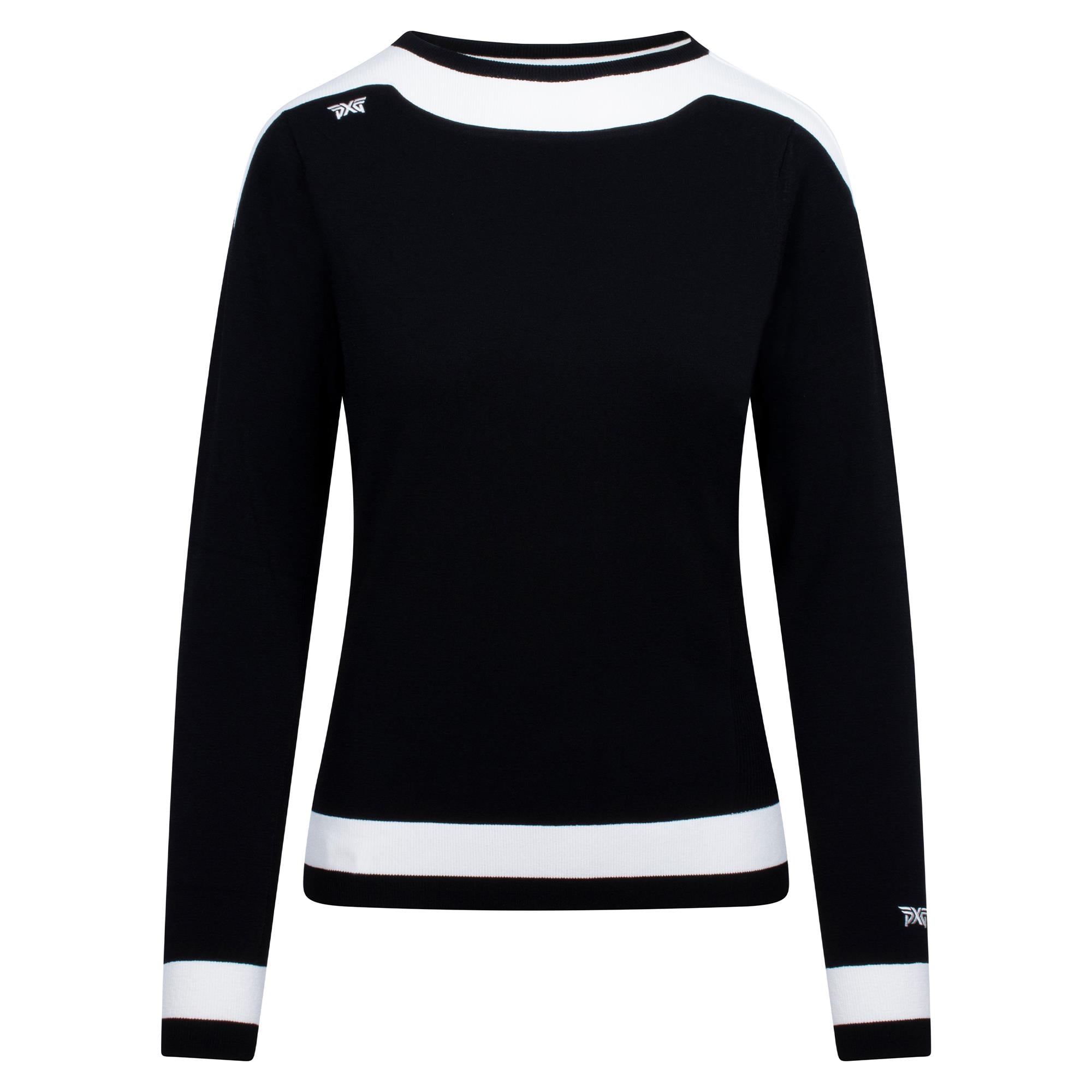 PXG Boat Neck Ladies Golf Sweater Black