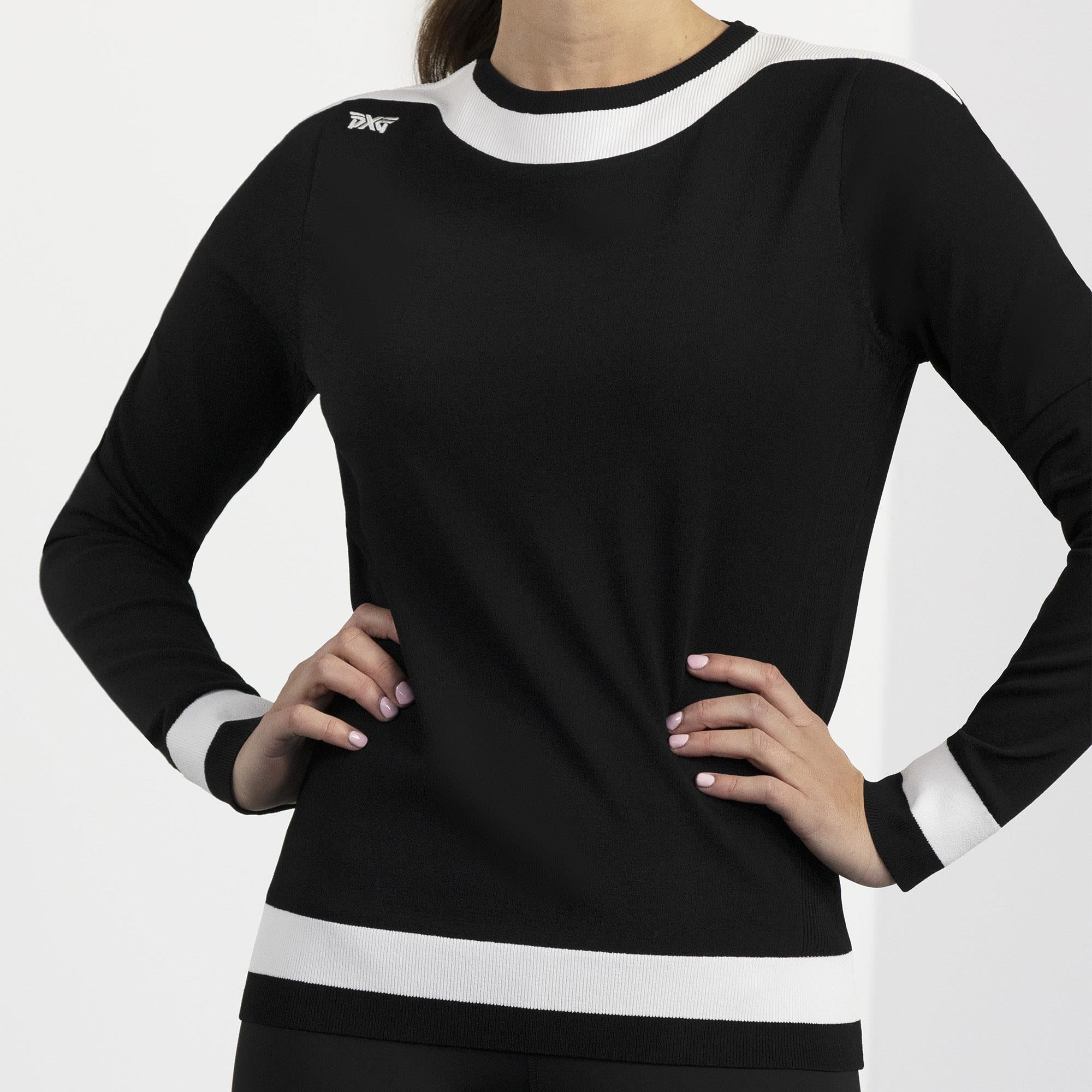 PXG Boat Neck Ladies Golf Sweater Black