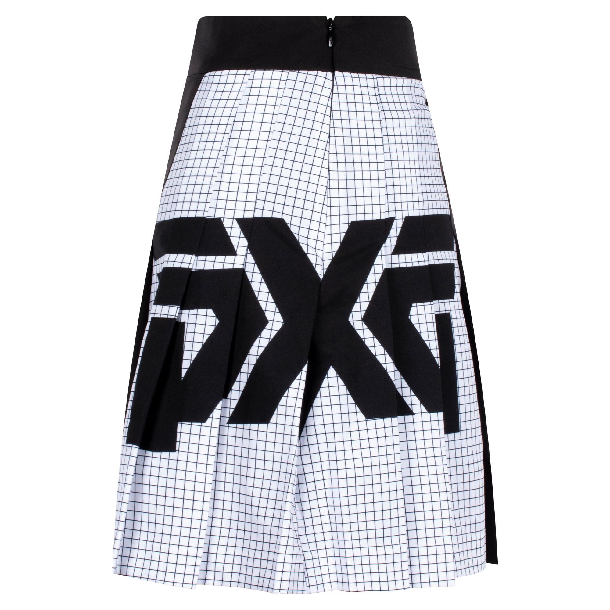 PXG Big Logo Pleated Ladies Golf Skirt Black