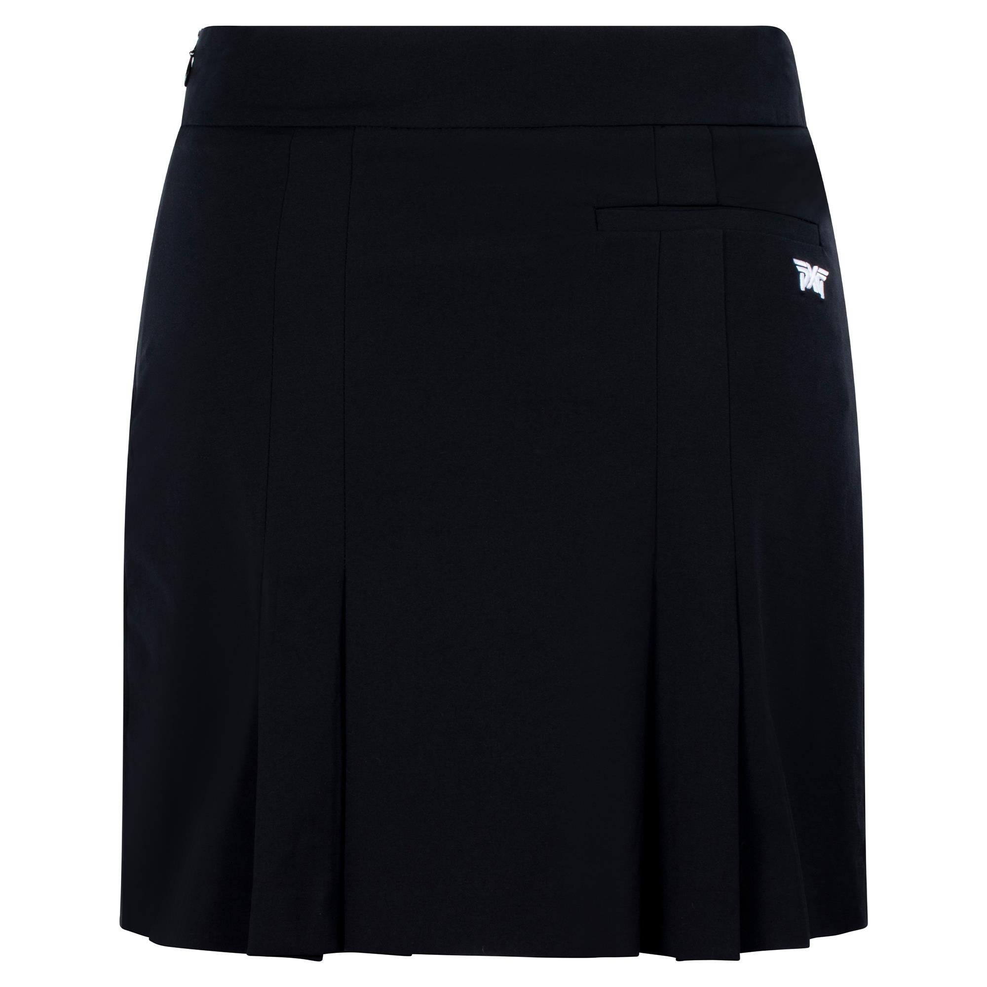 PXG Blue Stripe Pleated Ladies Golf Skirt Black
