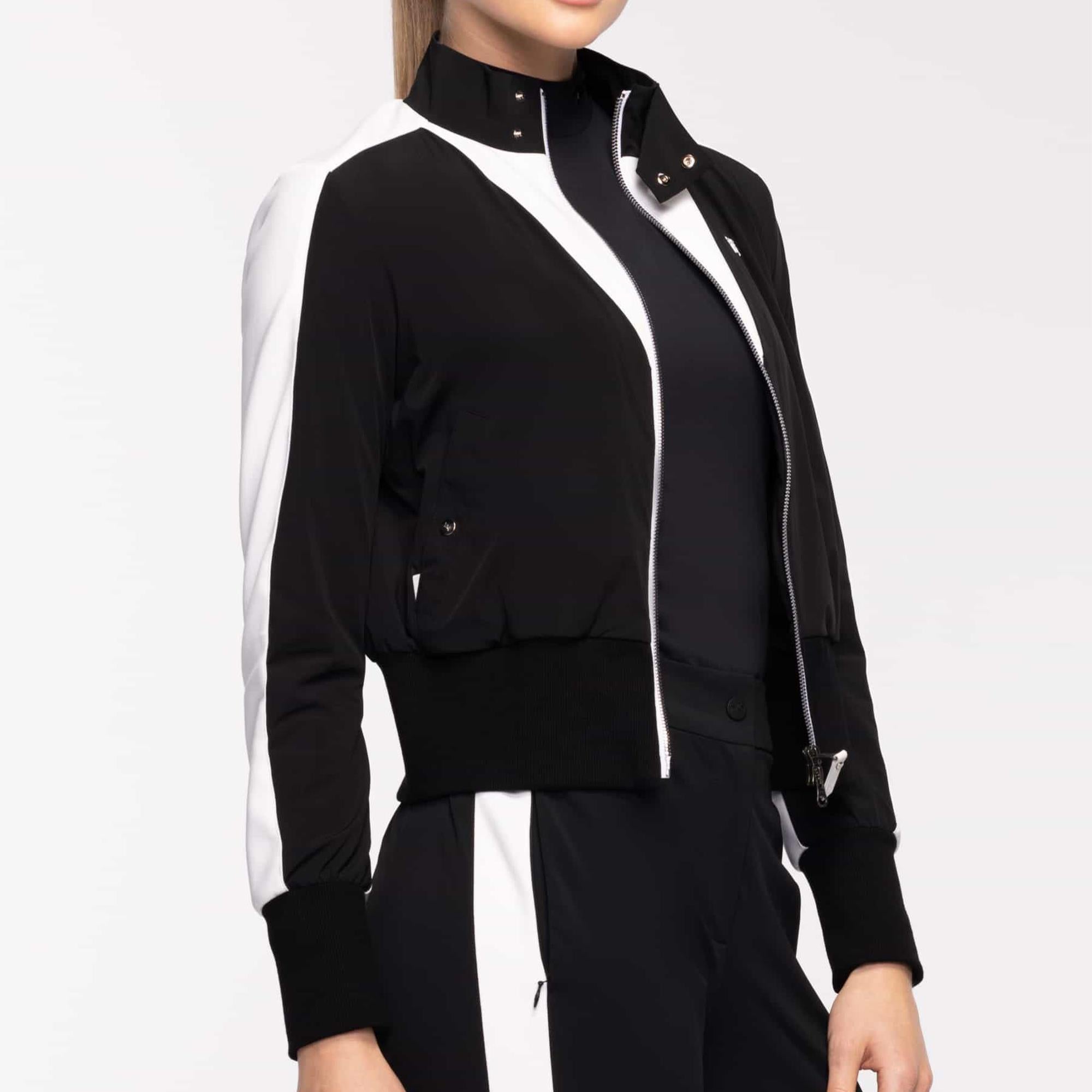 PXG High Waisted Ladies Bomber Jacket Black