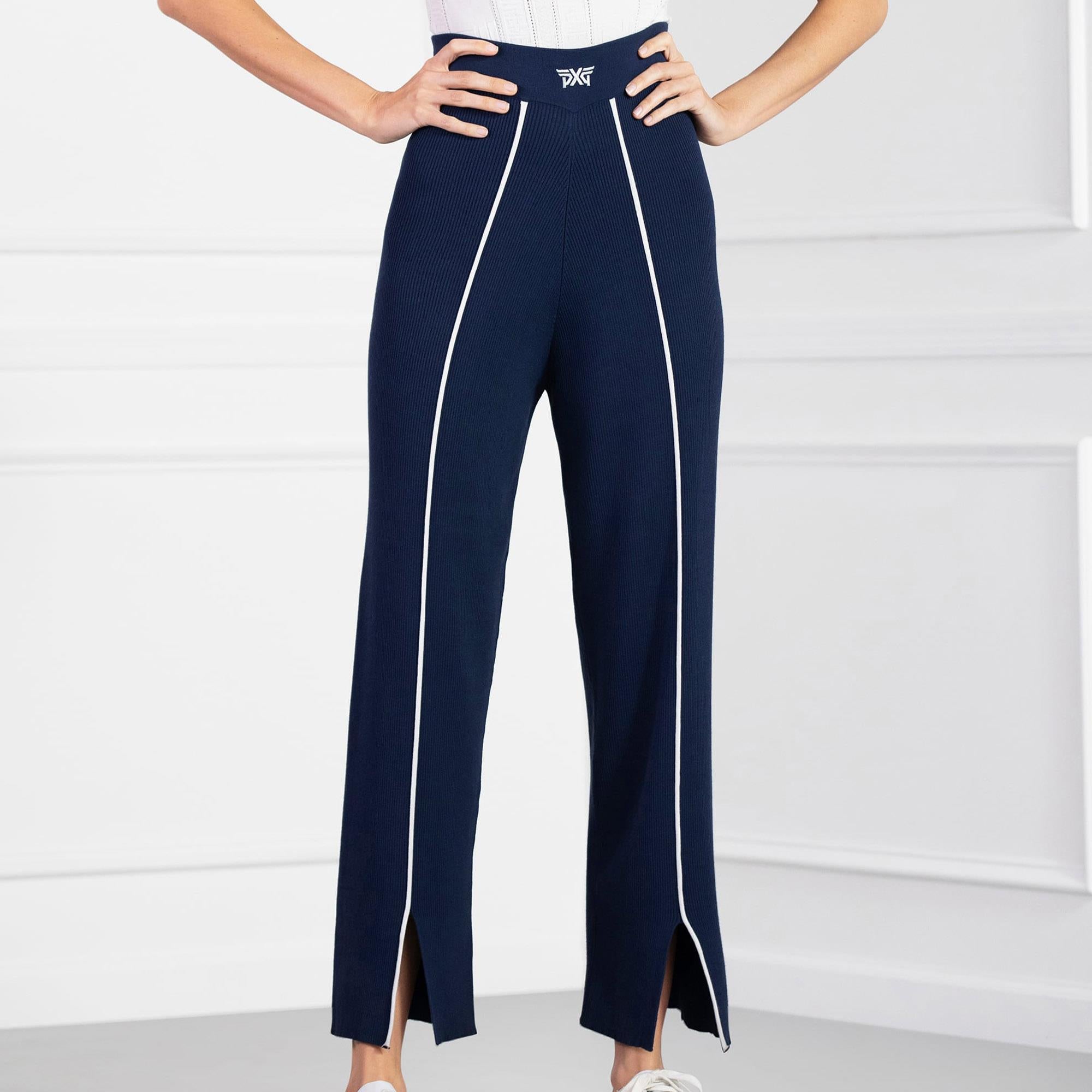 PXG Contrast Seam Ladies Golf Pants Navy