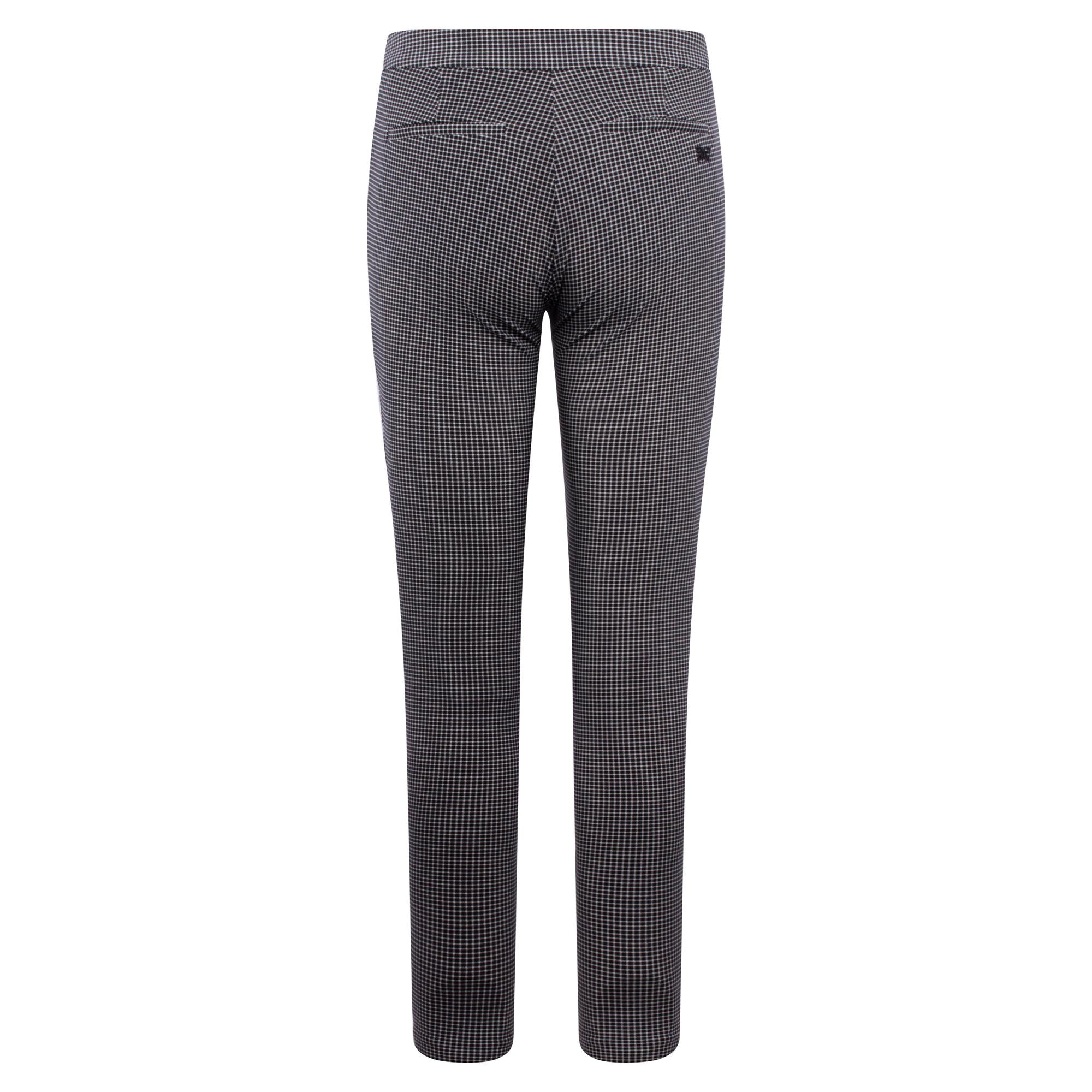 PXG Mini Check Ladies Golf Pants Dark Grey