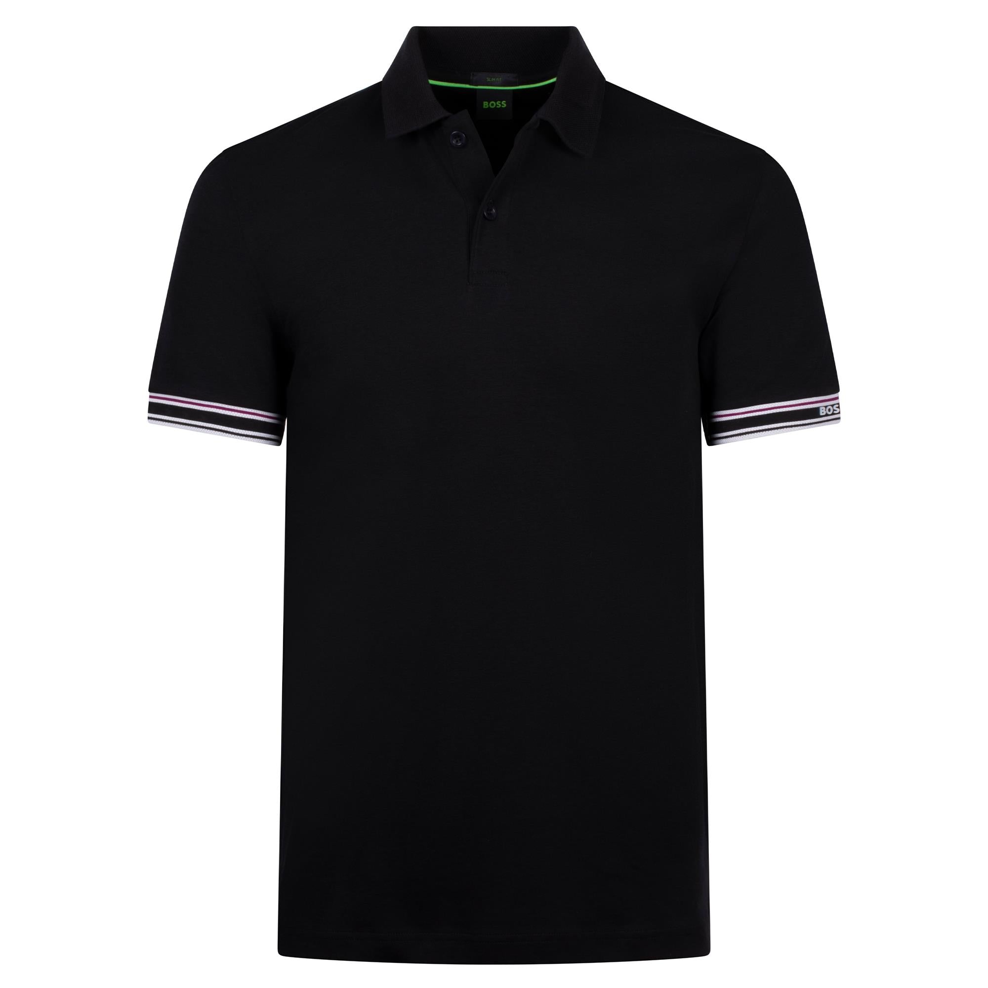 Boss Polo Zone Mens Polo Shirt Black