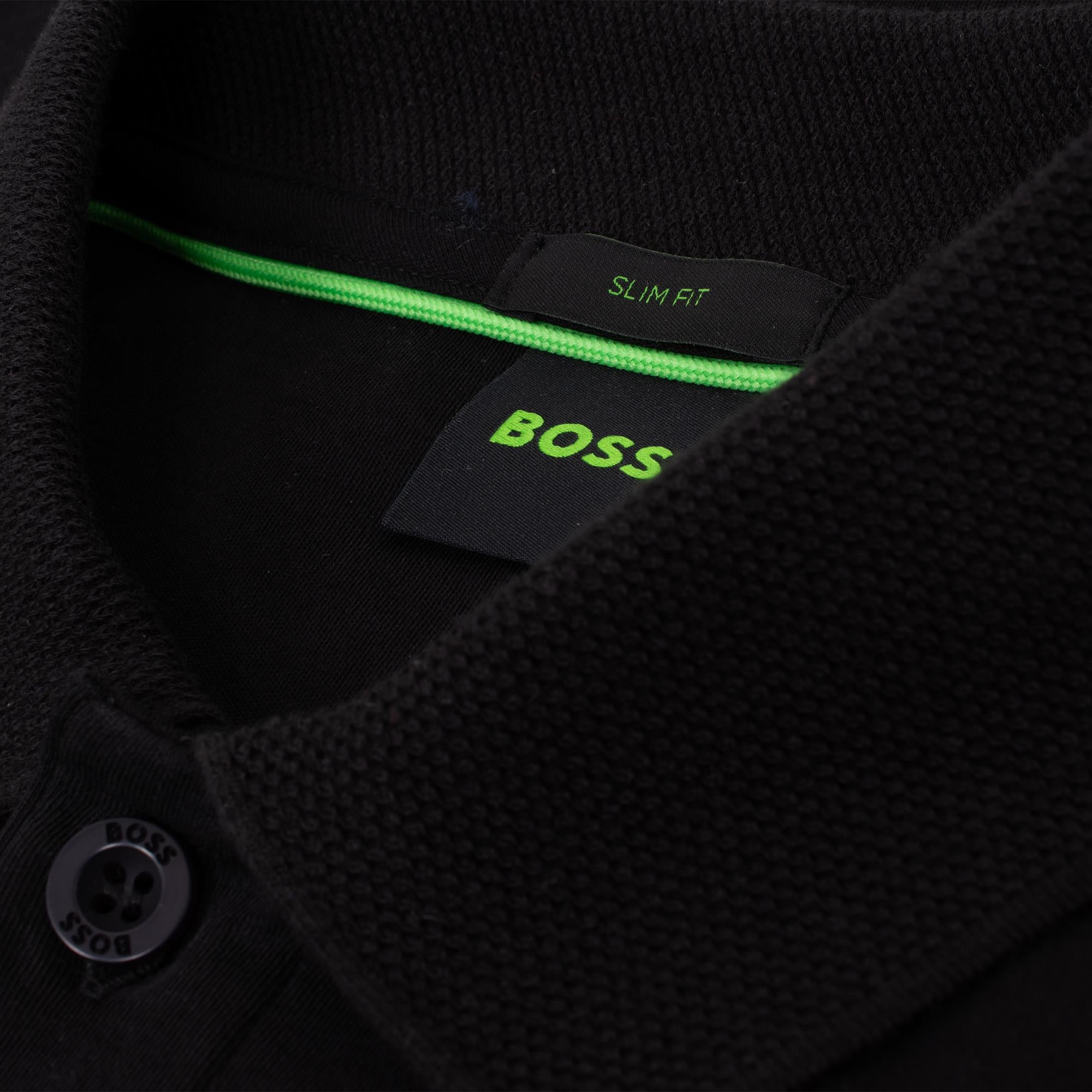 Boss Polo Zone Mens Polo Shirt Black