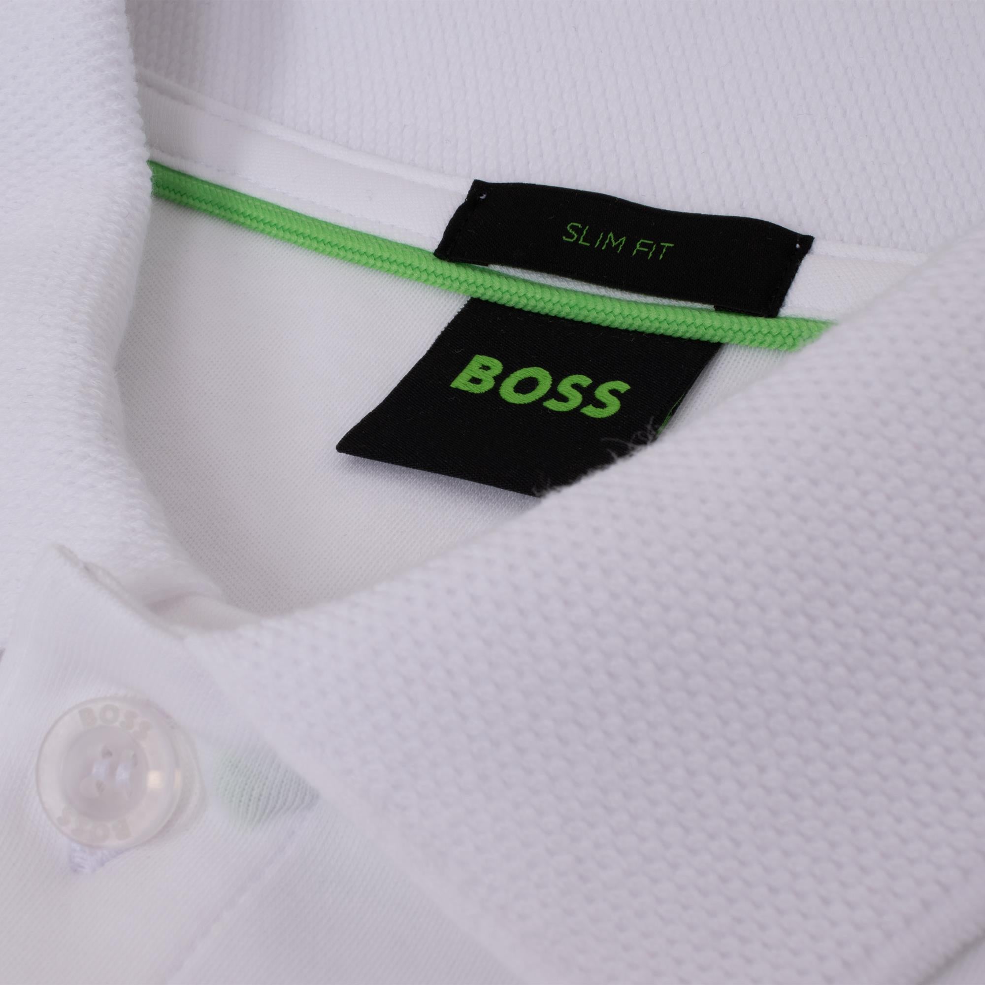Boss Polo Zone Mens Polo Shirt White
