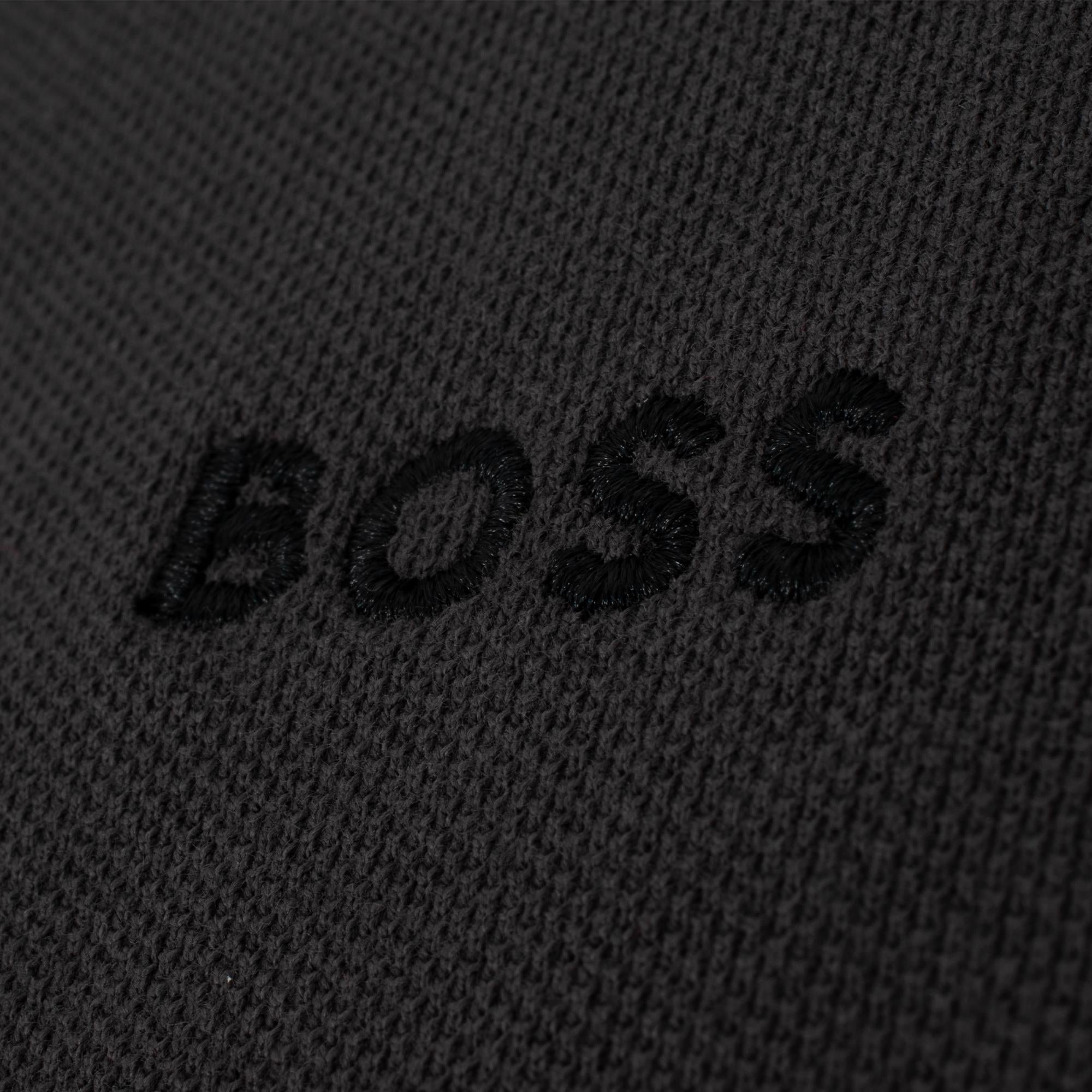 Boss Polo Sleeve Zone Mens Polo Shirt Dark Grey