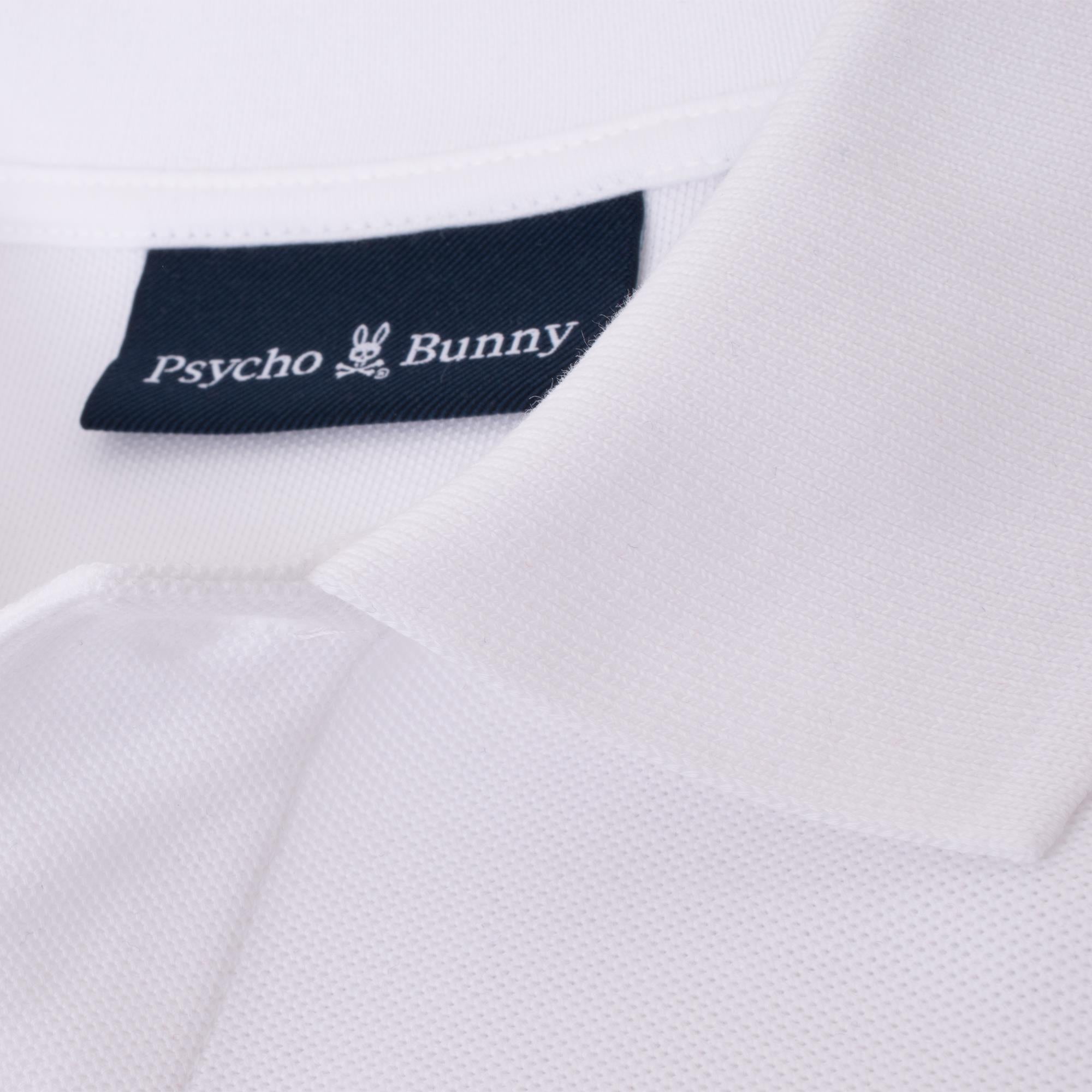 Psycho Bunny Mischief Bunny Pique Polo Shirt White