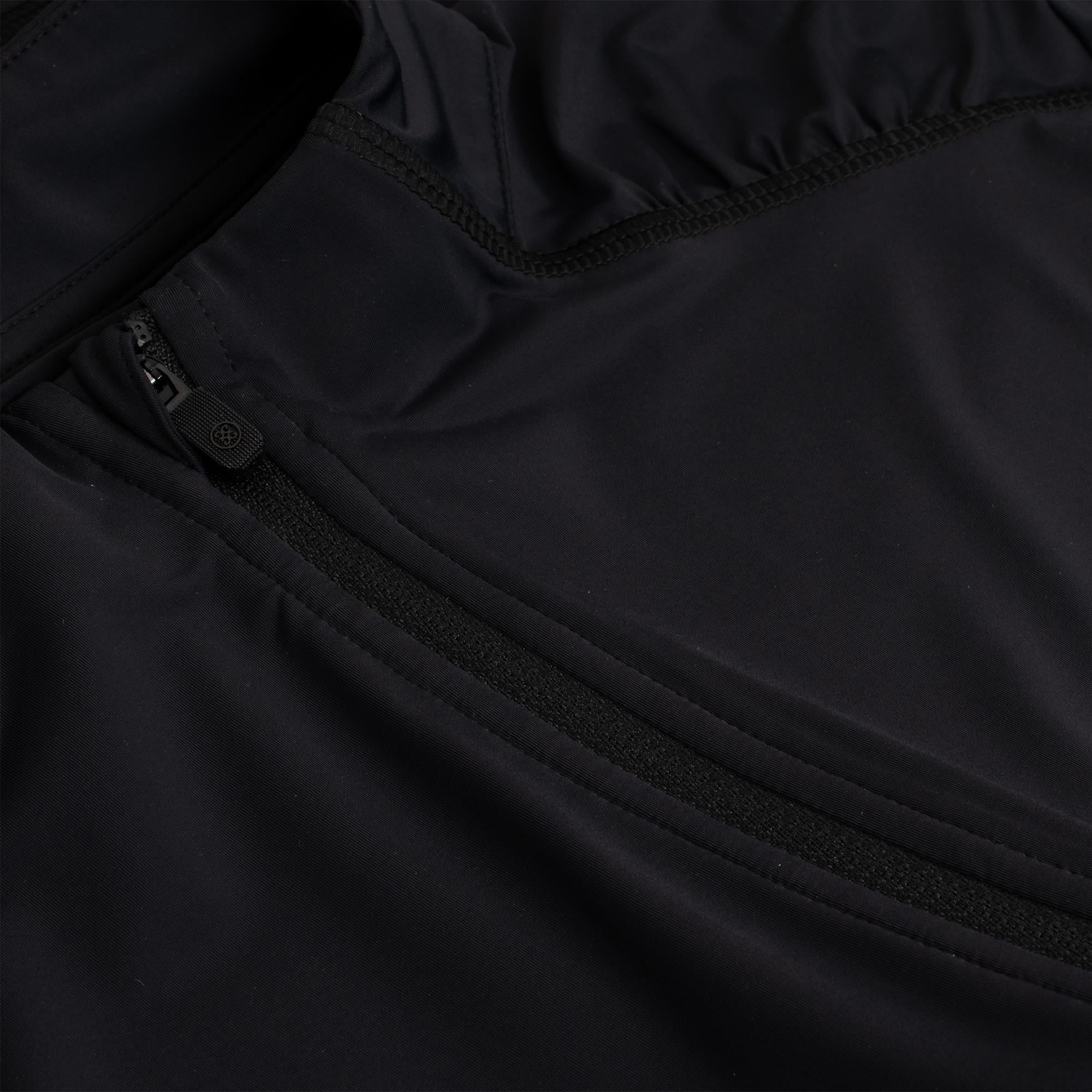 G/FORE Silky Tech Nylon Ruched Gradient Heart Ladies Golf Mid Layer Onyx