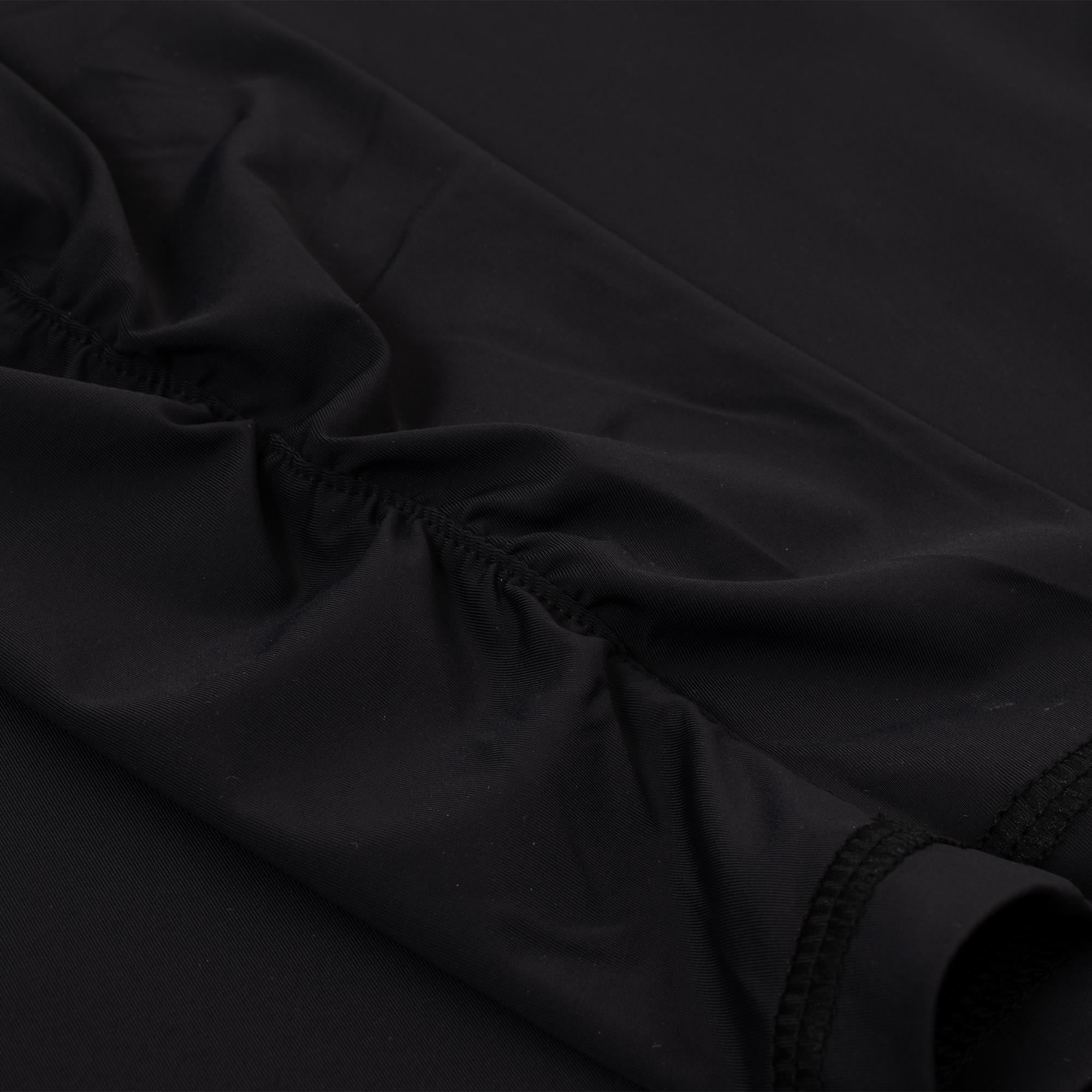 G/FORE Silky Tech Nylon Ruched Gradient Heart Ladies Golf Mid Layer Onyx