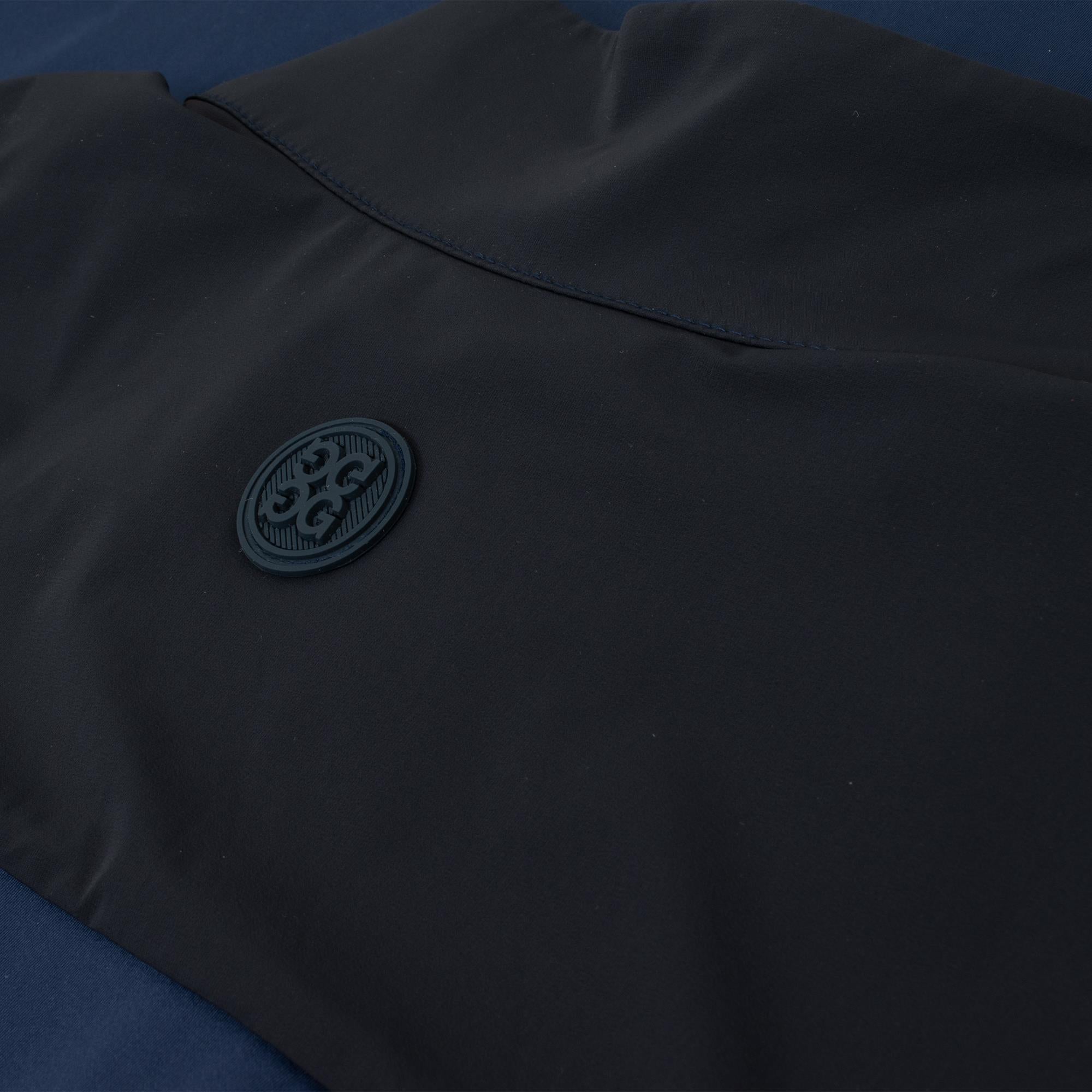 G/FORE Double Brushed Knit Quarter Zip Mens Golf Mid Layer Twilight