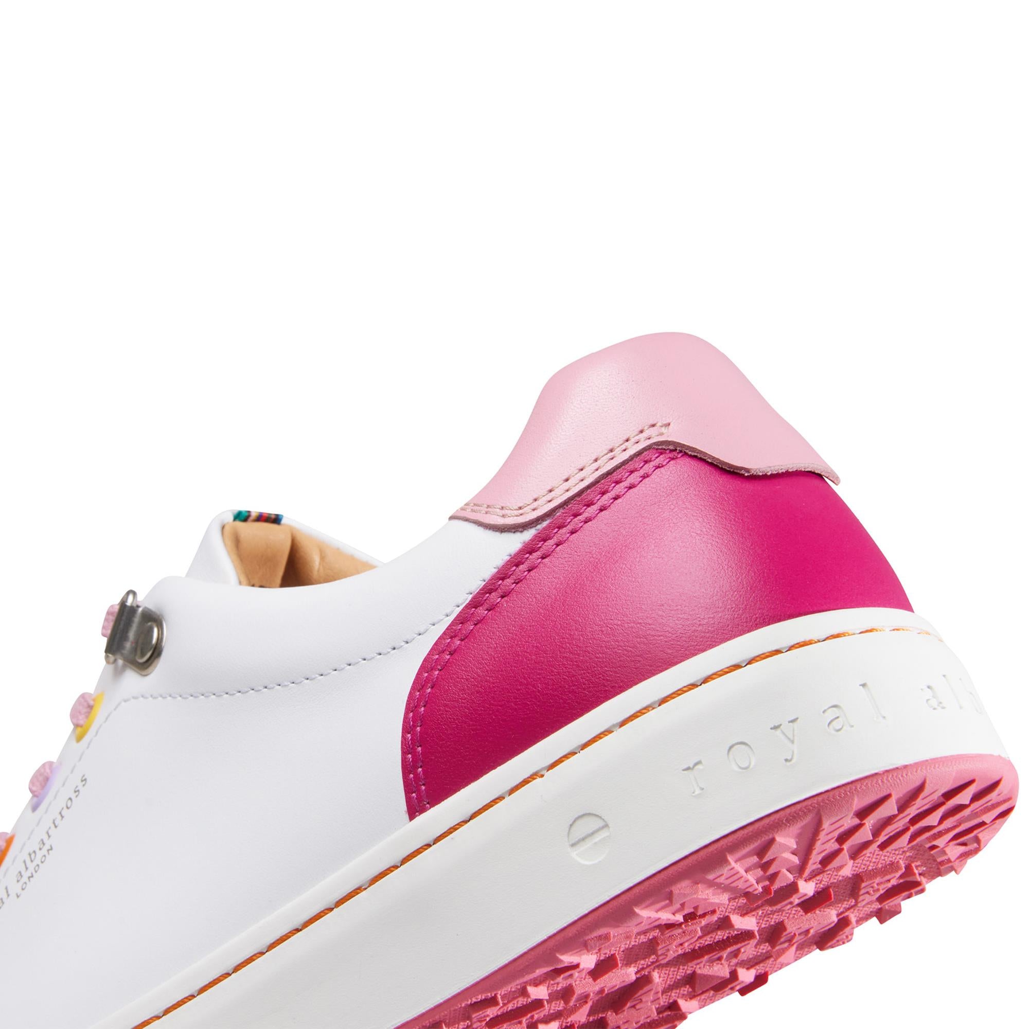 Royal Albartross Fieldfox Ladies Spikeless Golf Shoe Dream White/Pink