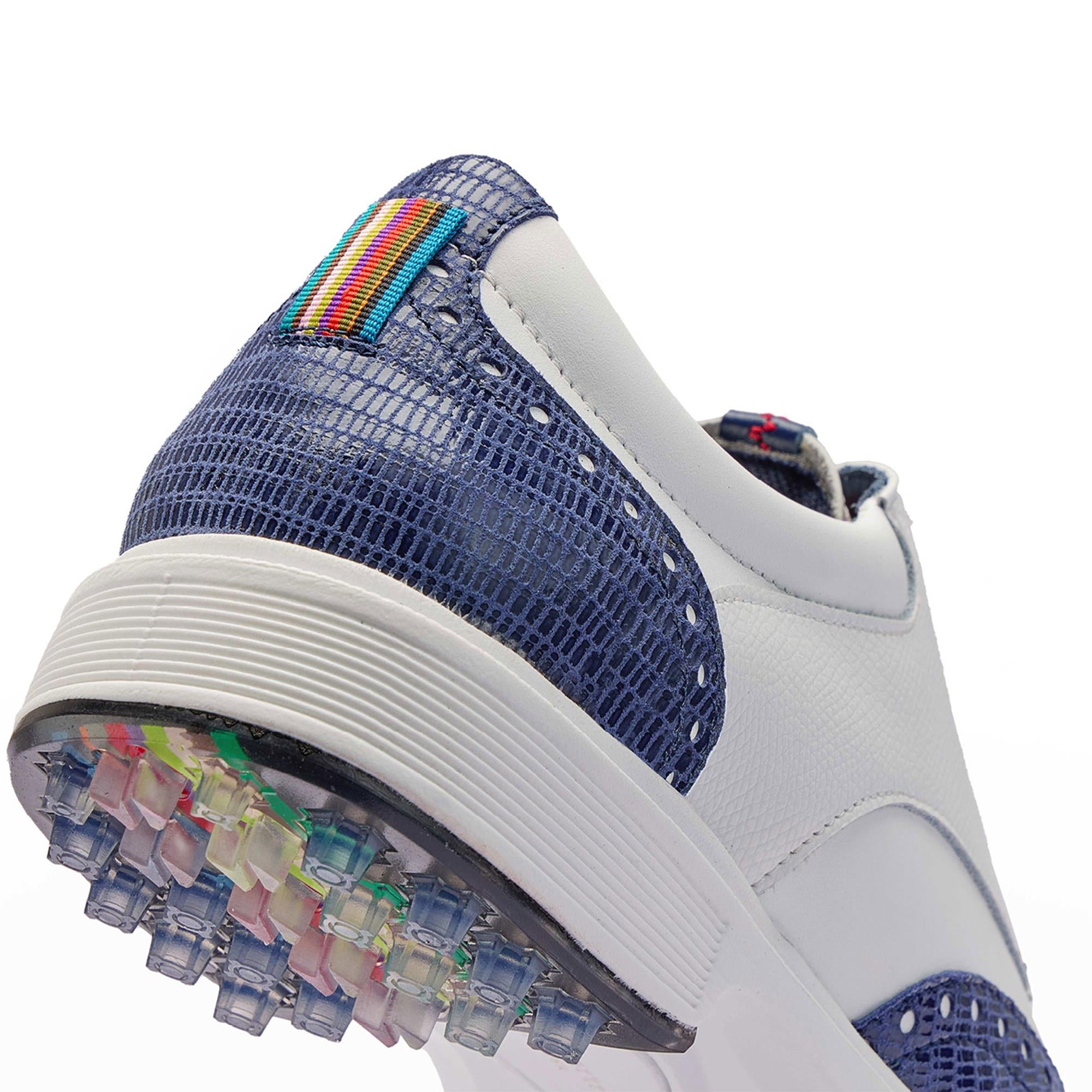 Royal Albartross Tailor Wingtip Brogue Ladies Golf Shoes White/Navy