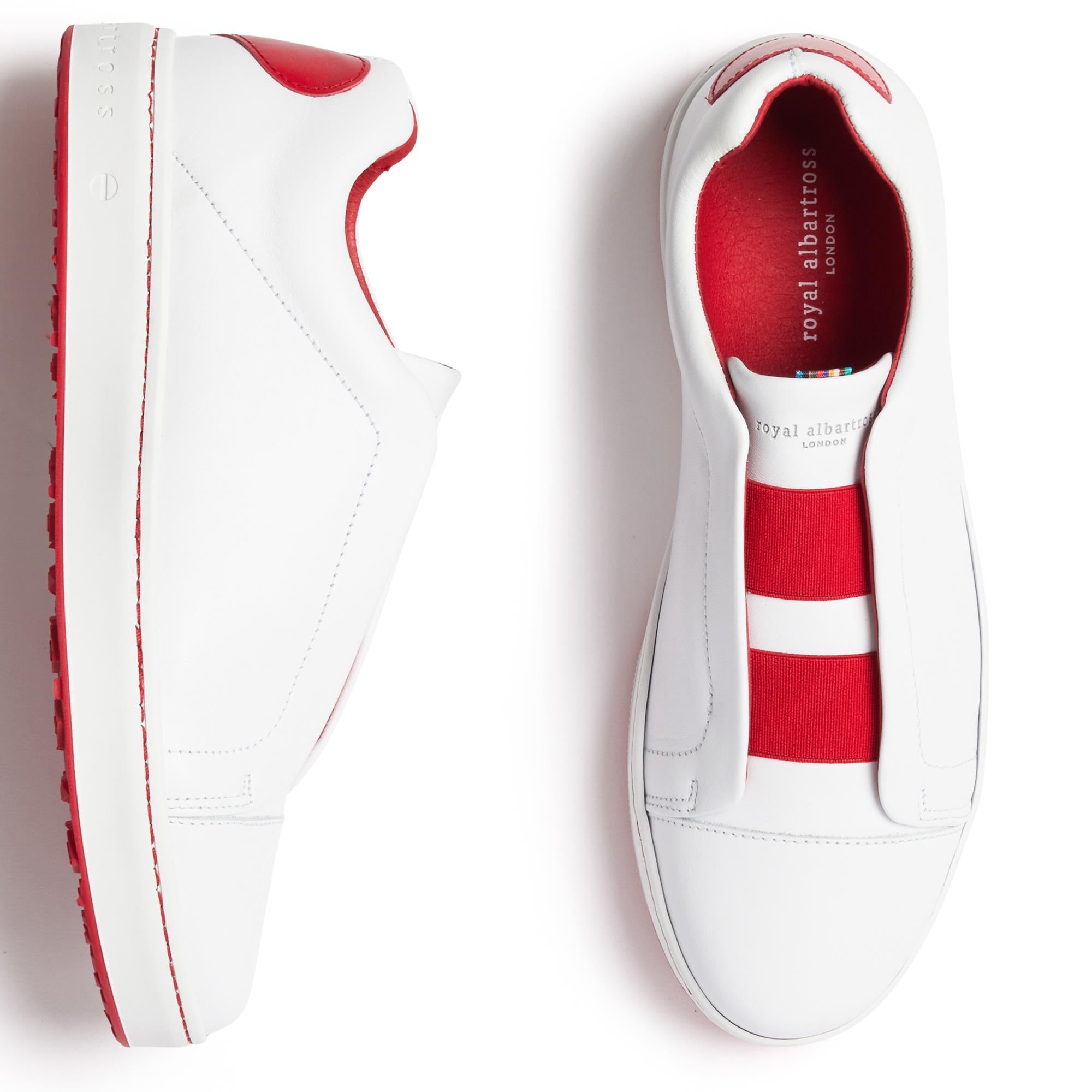 Royal Albartross Queen Hearts Ladies Spikeless Golf Shoes White