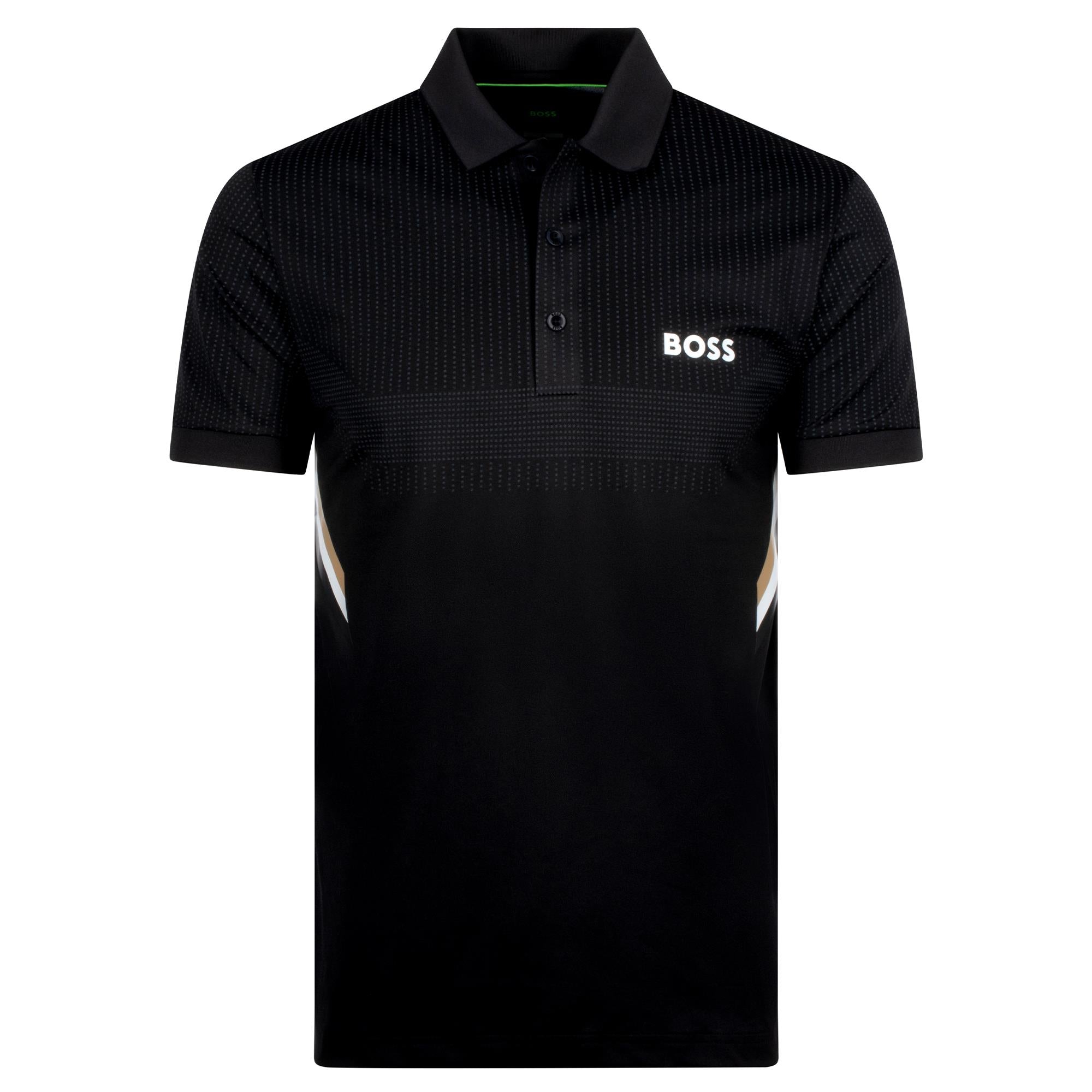 Boss Paule Toc Mens Polo Shirt Black