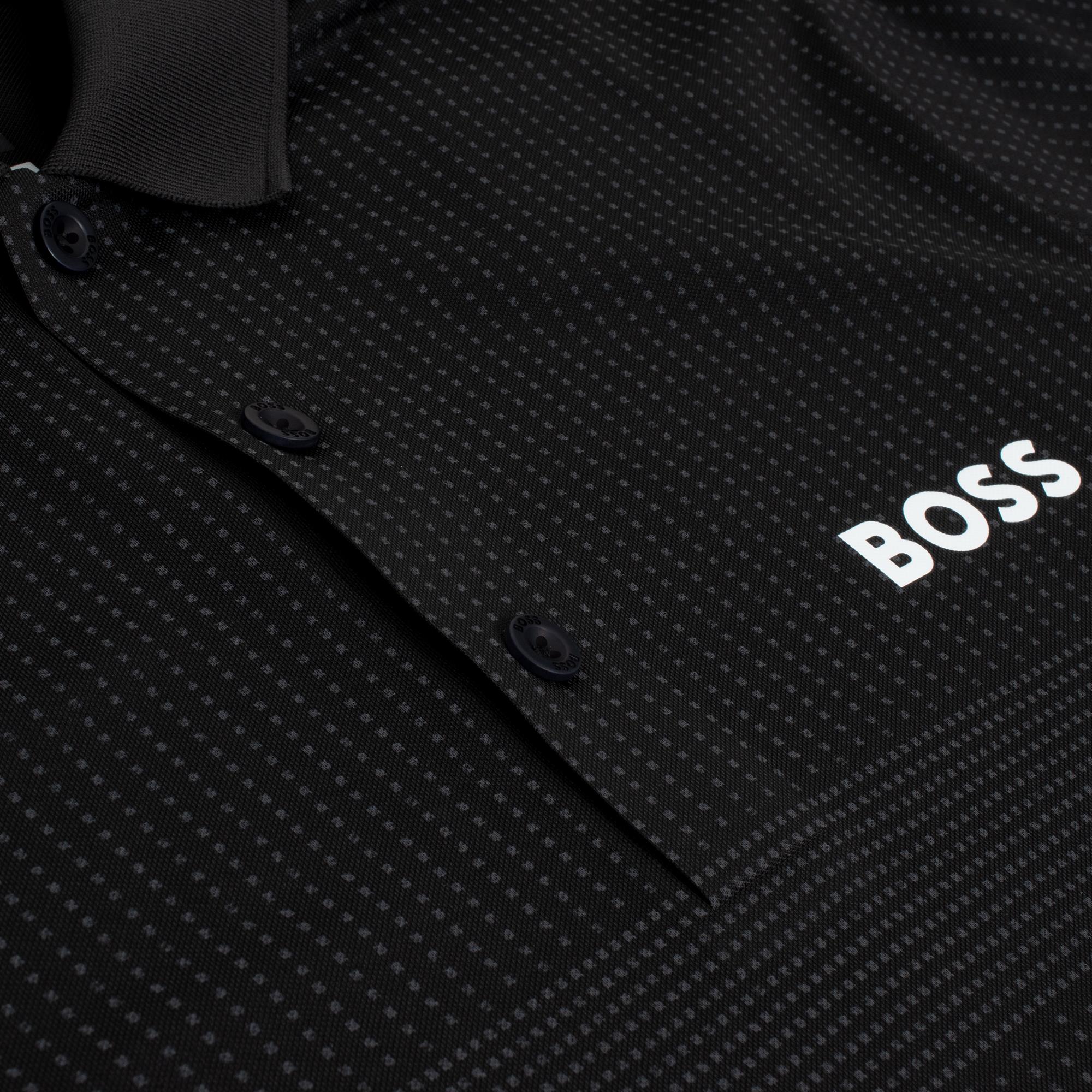 Boss Paule Toc Mens Polo Shirt Black