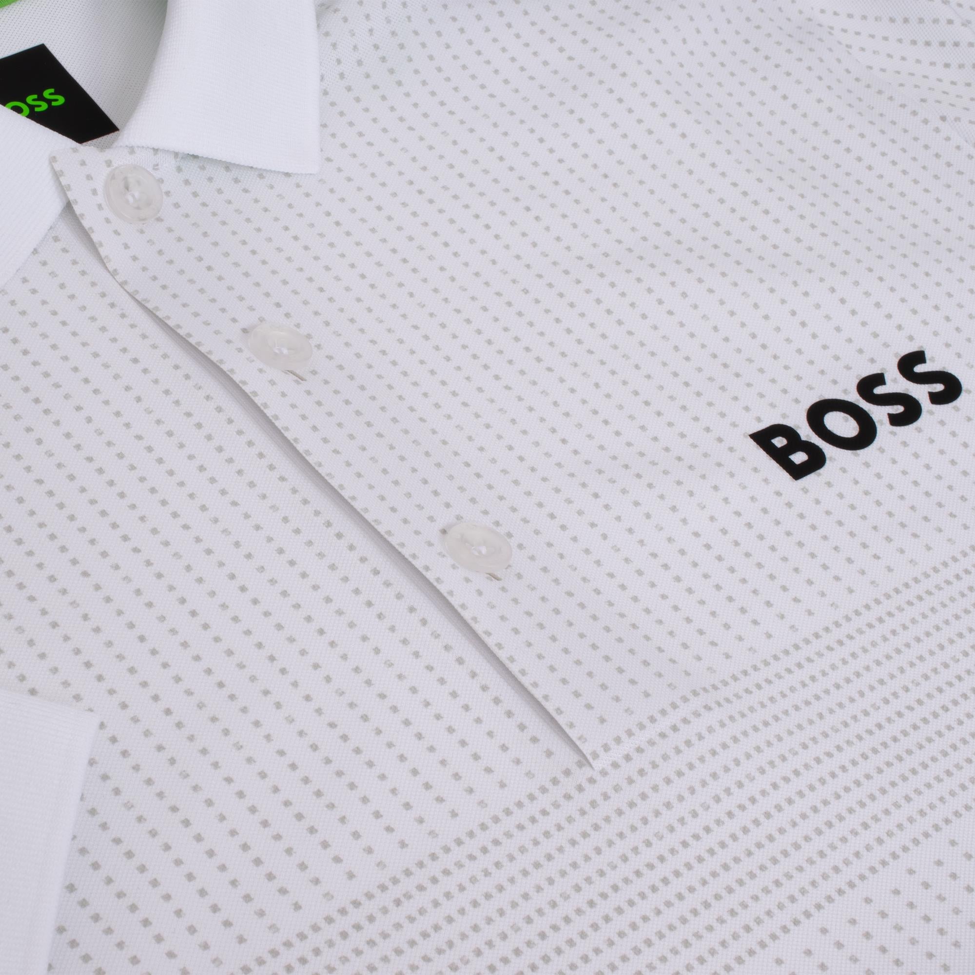 Boss Paule Toc Mens Polo Shirt White