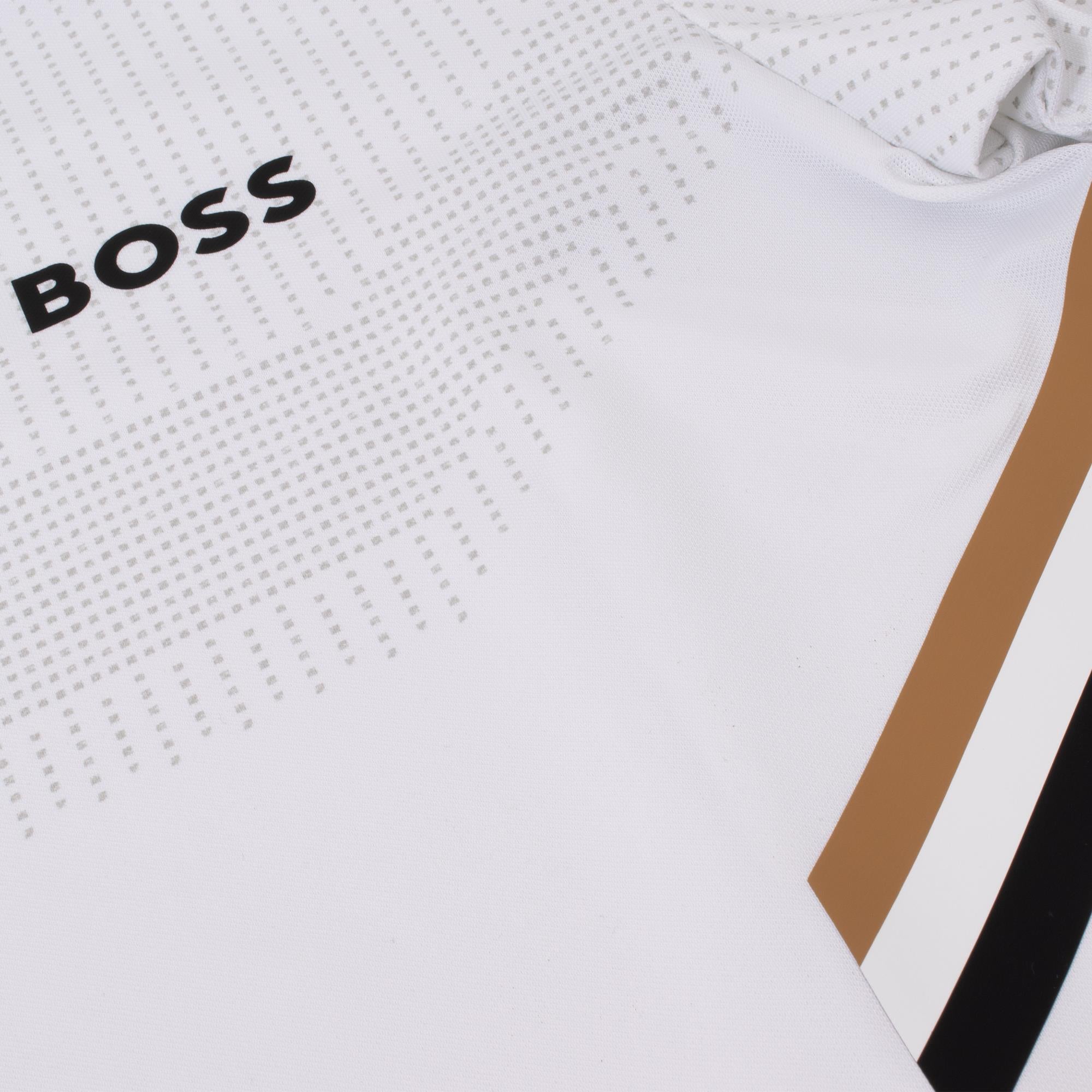 Boss Paule Toc Mens Polo Shirt White